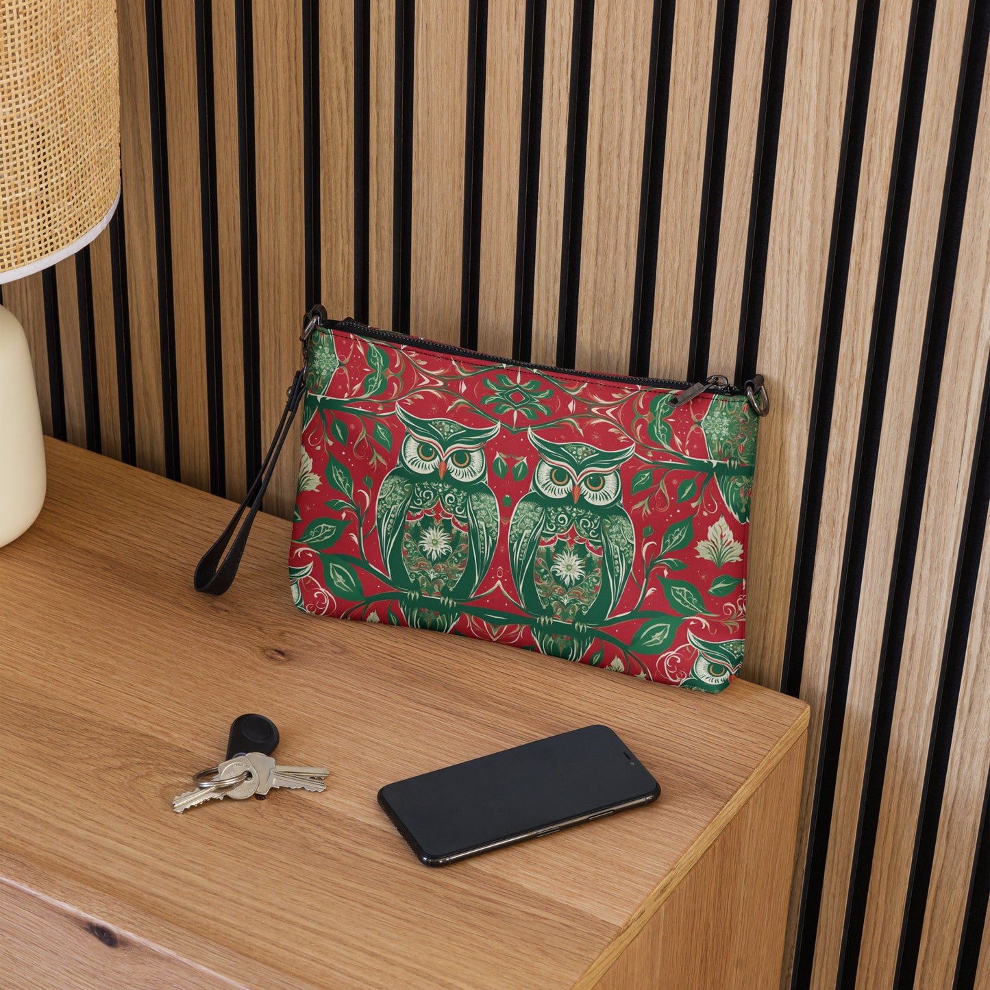 PGP Holiday Winterberry Crossbody Bag - Premium Faux Leather & Versatile Design