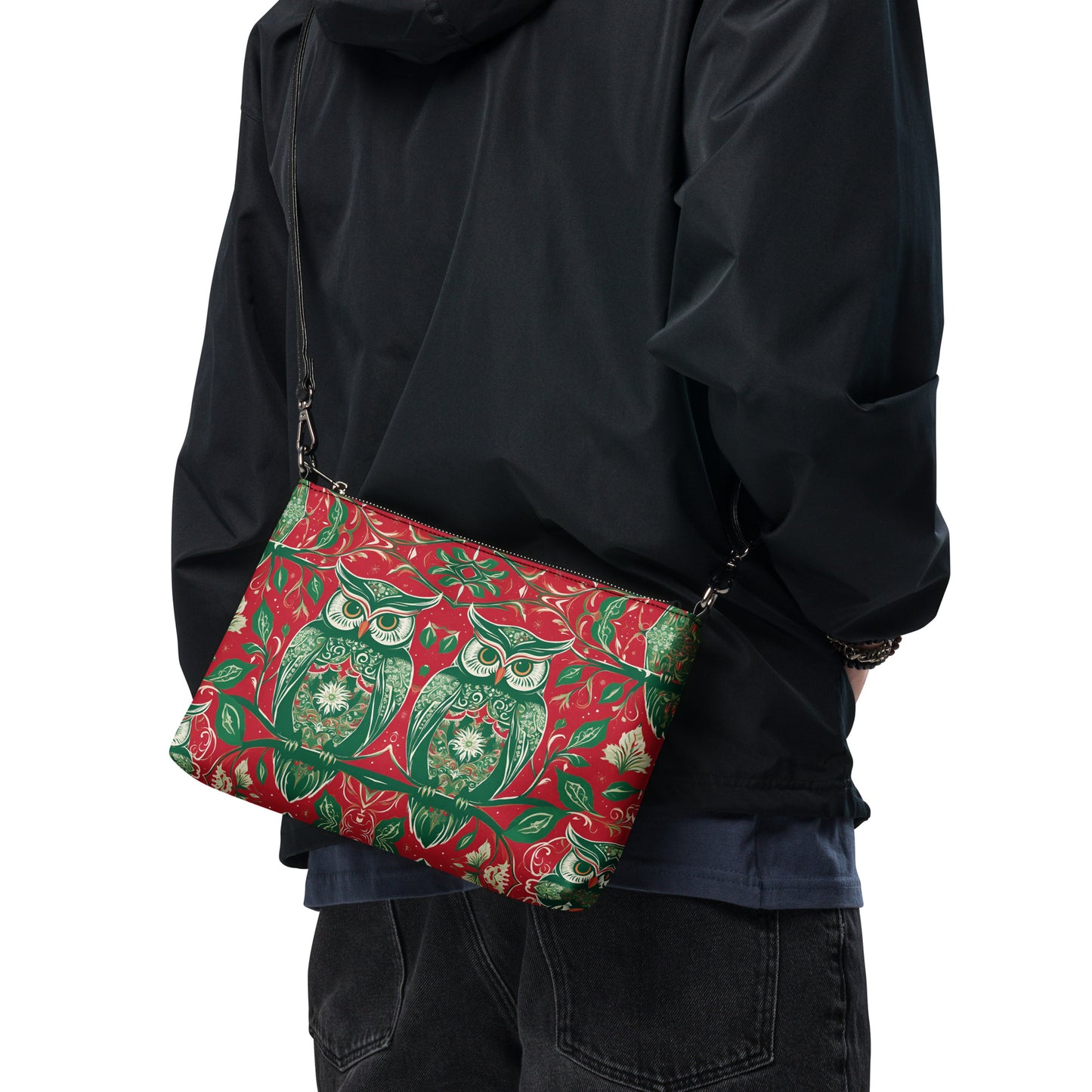 PGP Holiday Winterberry Crossbody Bag - Premium Faux Leather & Versatile Design