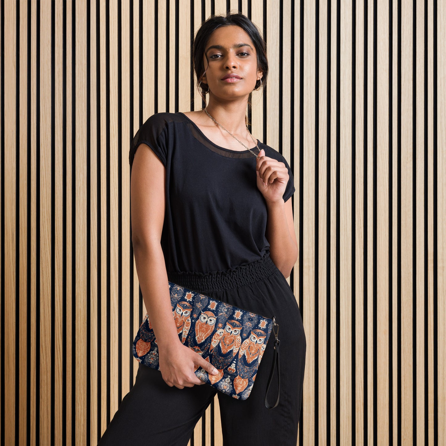PGP Holiday Crossbody Bag - Ivory Embers Print | Versatile & Elegant