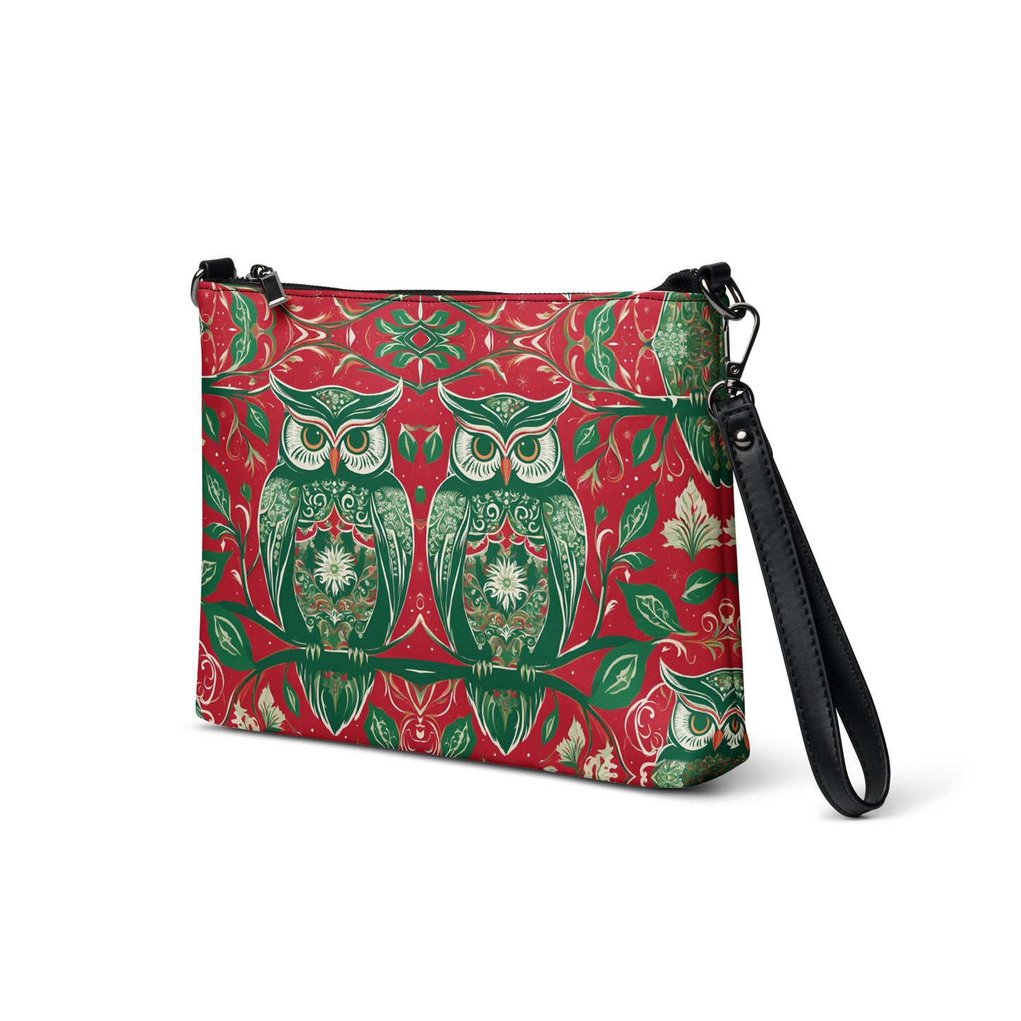PGP Holiday Winterberry Crossbody Bag - Premium Faux Leather & Versatile Design