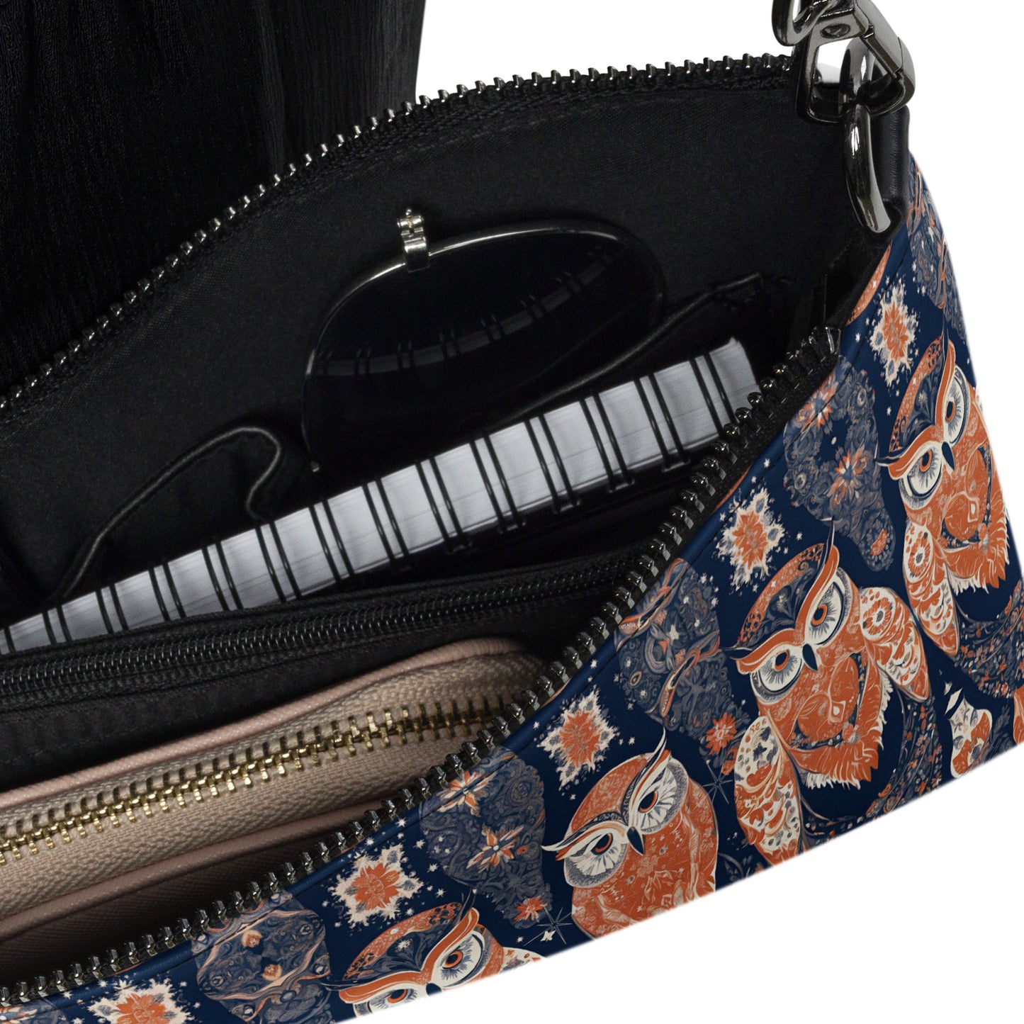 PGP Holiday Crossbody Bag - Ivory Embers Print | Versatile & Elegant