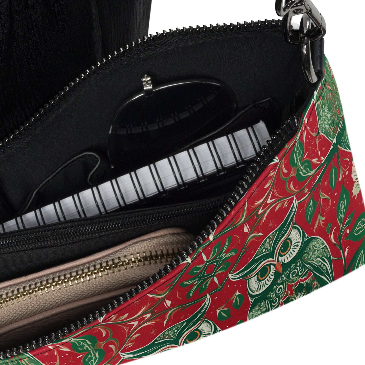 PGP Holiday Winterberry Crossbody Bag - Premium Faux Leather & Versatile Design