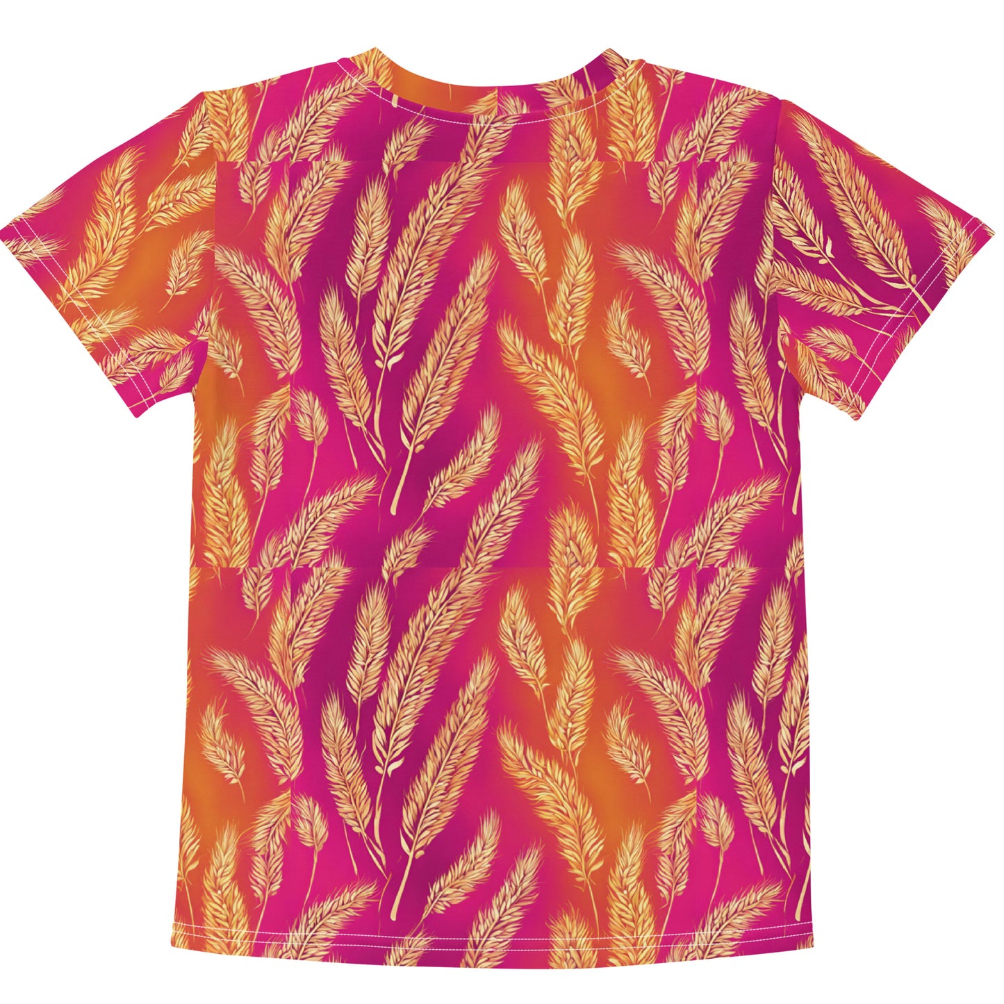Lohri Celebration Graphic Tee for Kids - Traditional Greeting Back, Comfortable Cotton Touch Polyester Jersey, Fade-Resistant