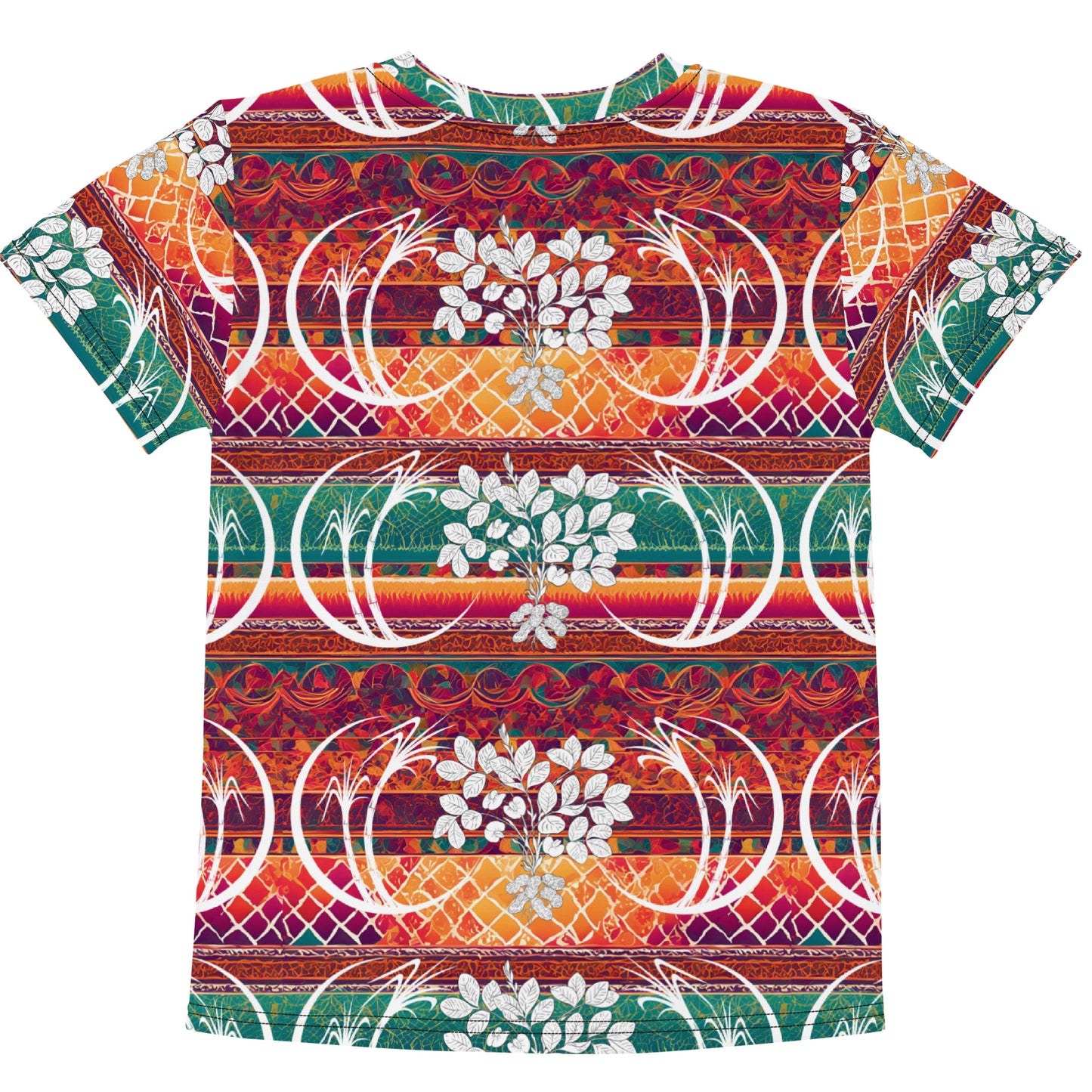 Lohri Celebration Graphic Tee for Kids - Traditional Greeting Back, Comfortable Cotton Touch Polyester Jersey, Fade-Resistant