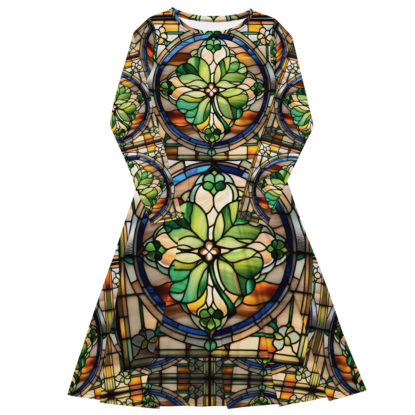 PGP Holiday Draíocht Ádh Long Sleeve Midi Dress – Feminine, Flattering, and With Pockets!