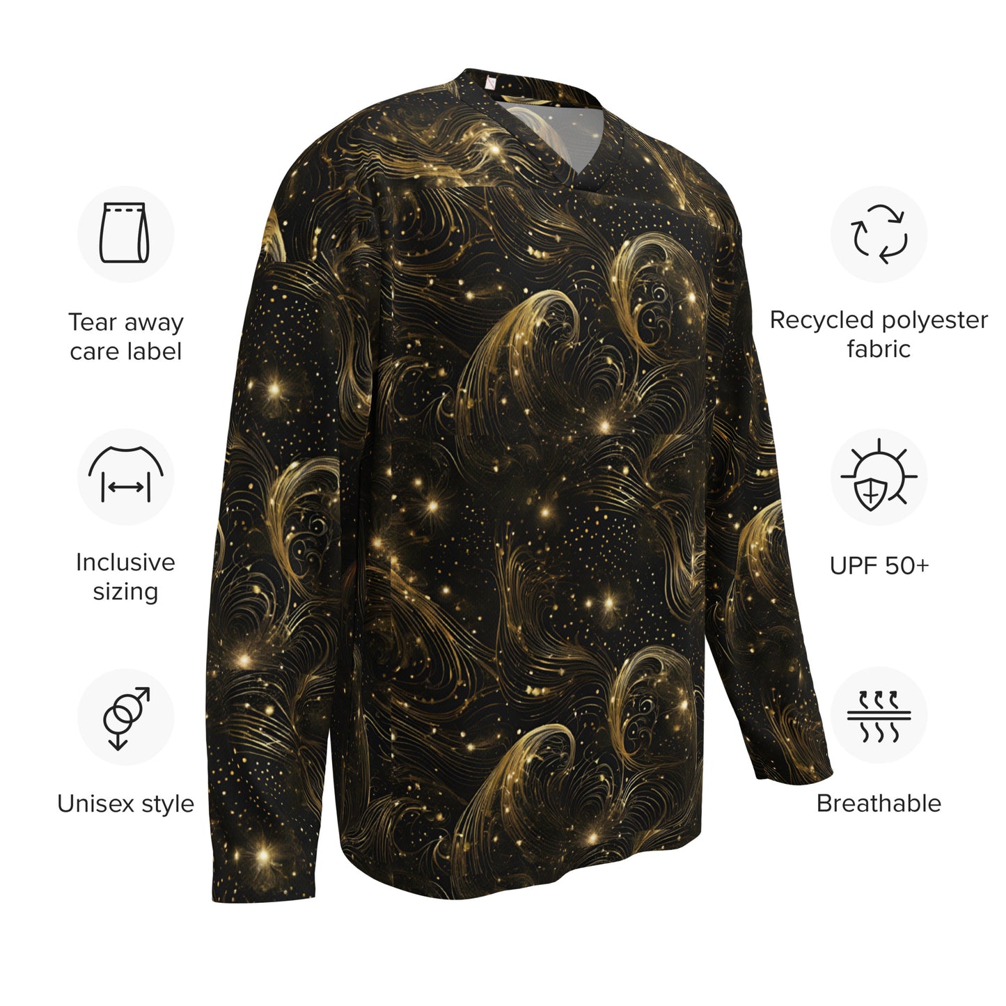 PGP Holiday Midnight Goldscape Palm Length Comfort Jersey – Stylish & Soft