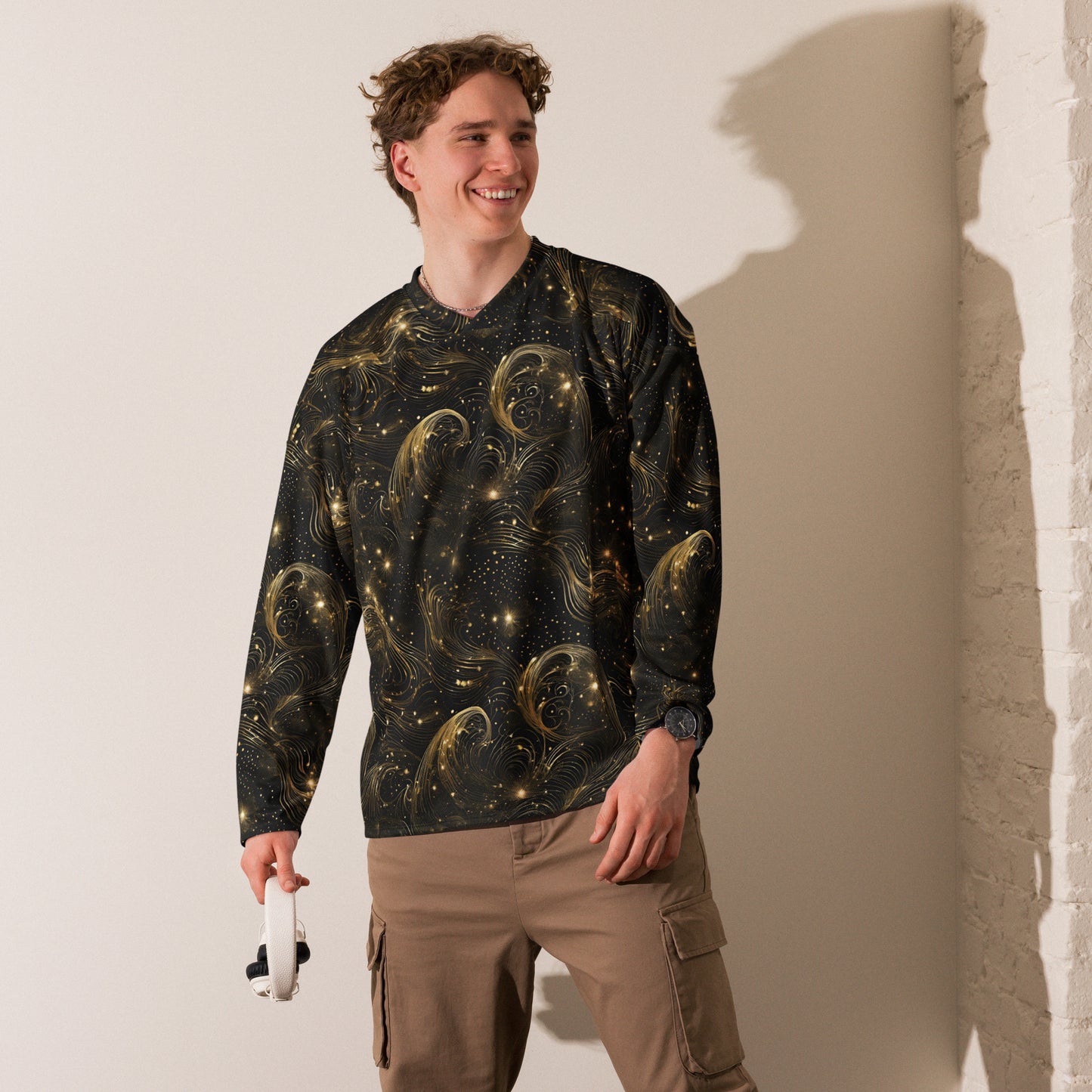 PGP Holiday Midnight Goldscape Palm Length Comfort Jersey – Stylish & Soft