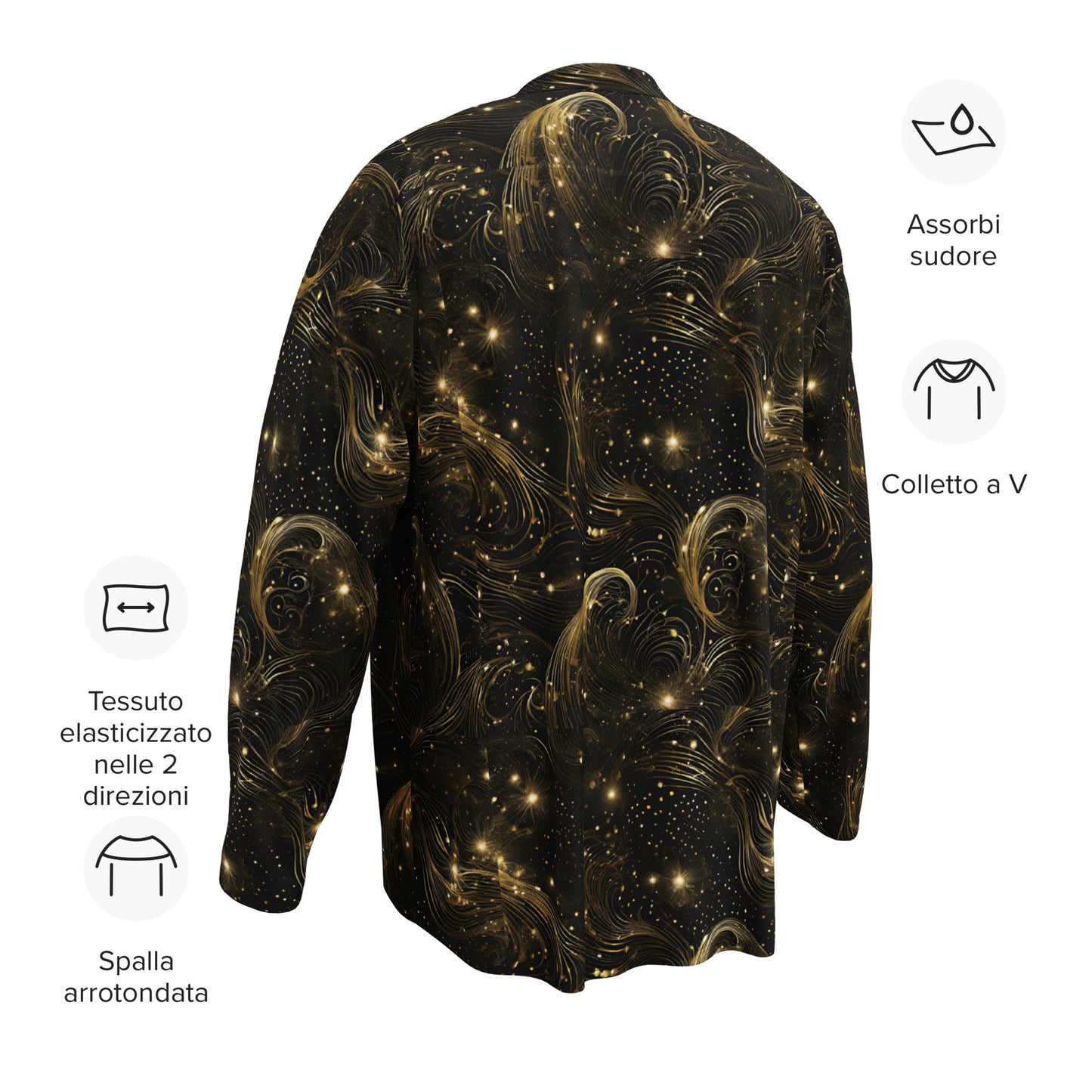 PGP Holiday Midnight Goldscape Palm Length Comfort Jersey – Stylish & Soft