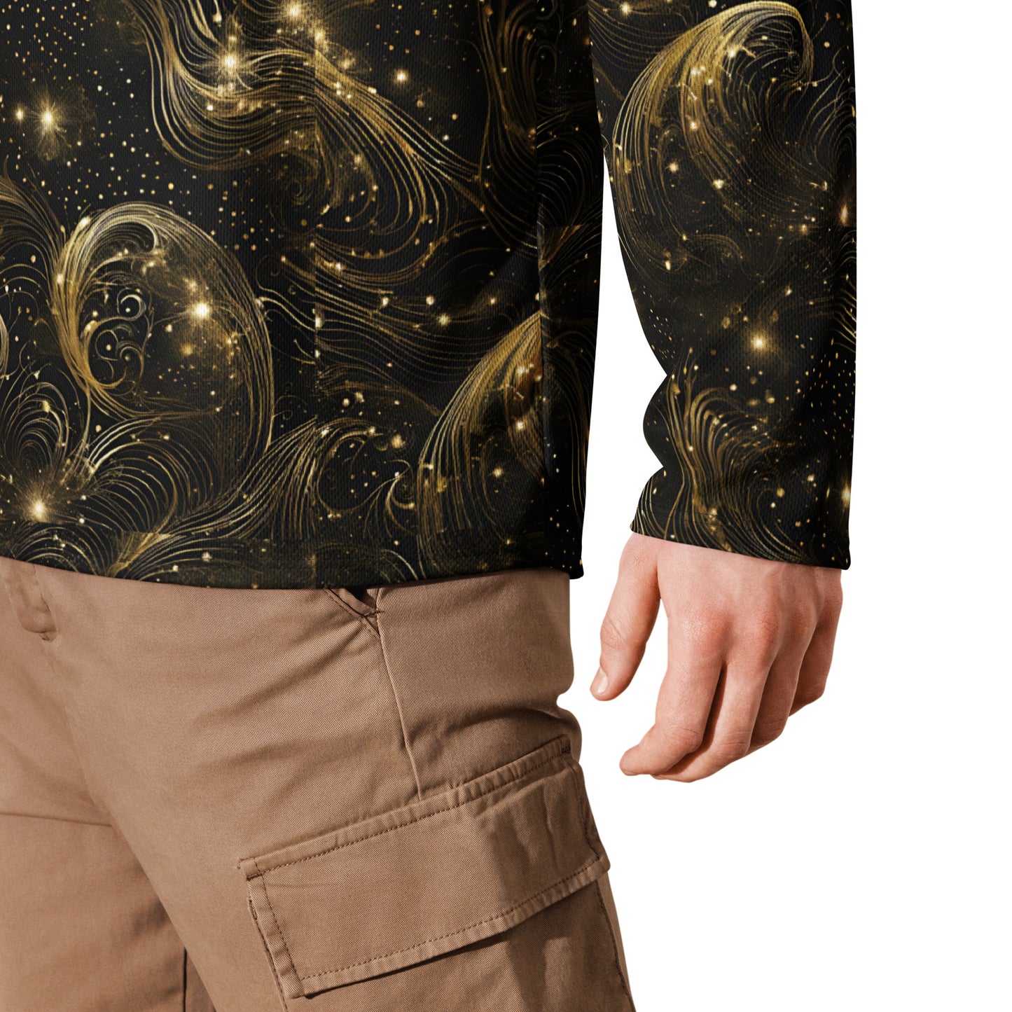 PGP Holiday Midnight Goldscape Palm Length Comfort Jersey – Stylish & Soft