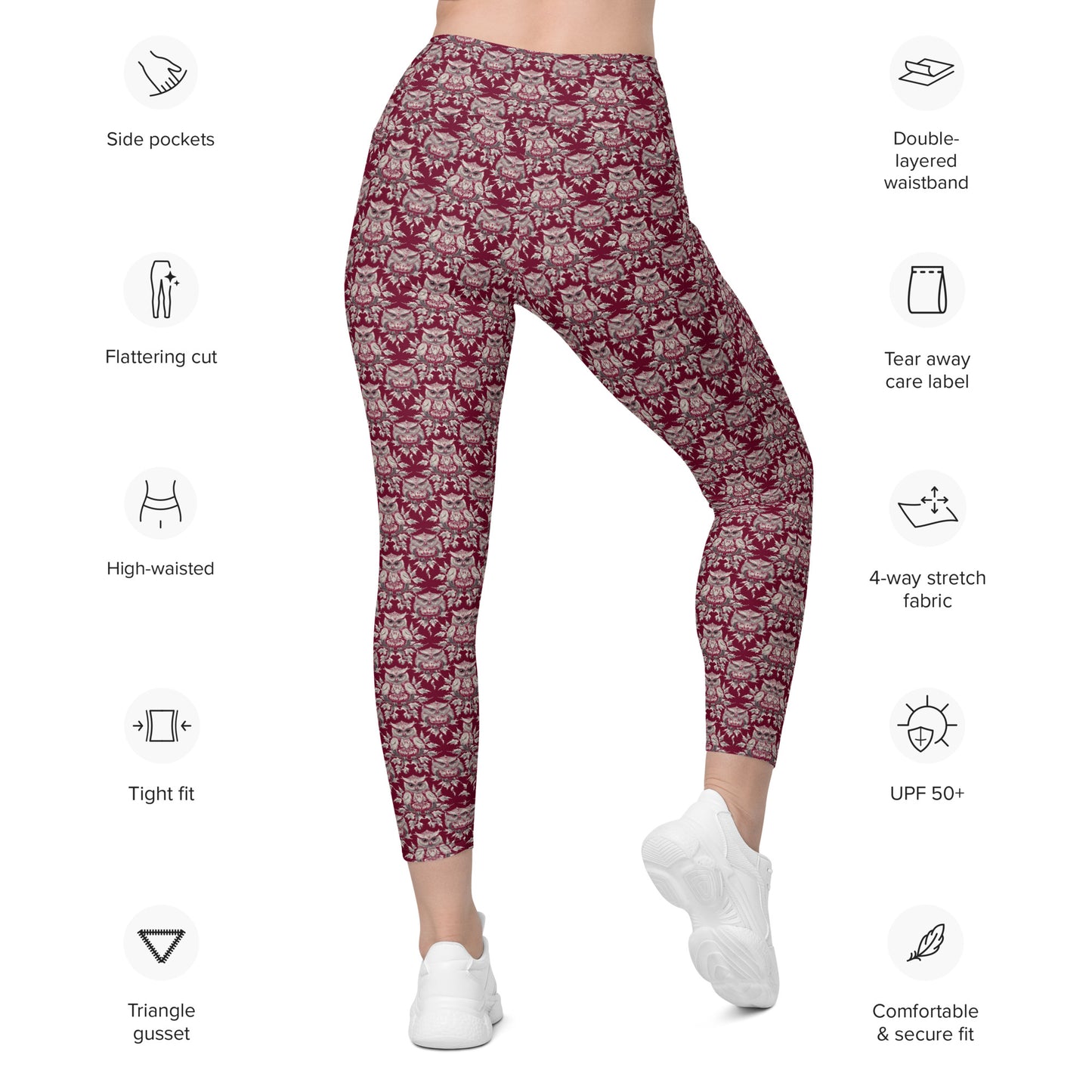 PGP Holiday Pocket Leggings - Whispers in the Snow Print | Stylish & Comfortable