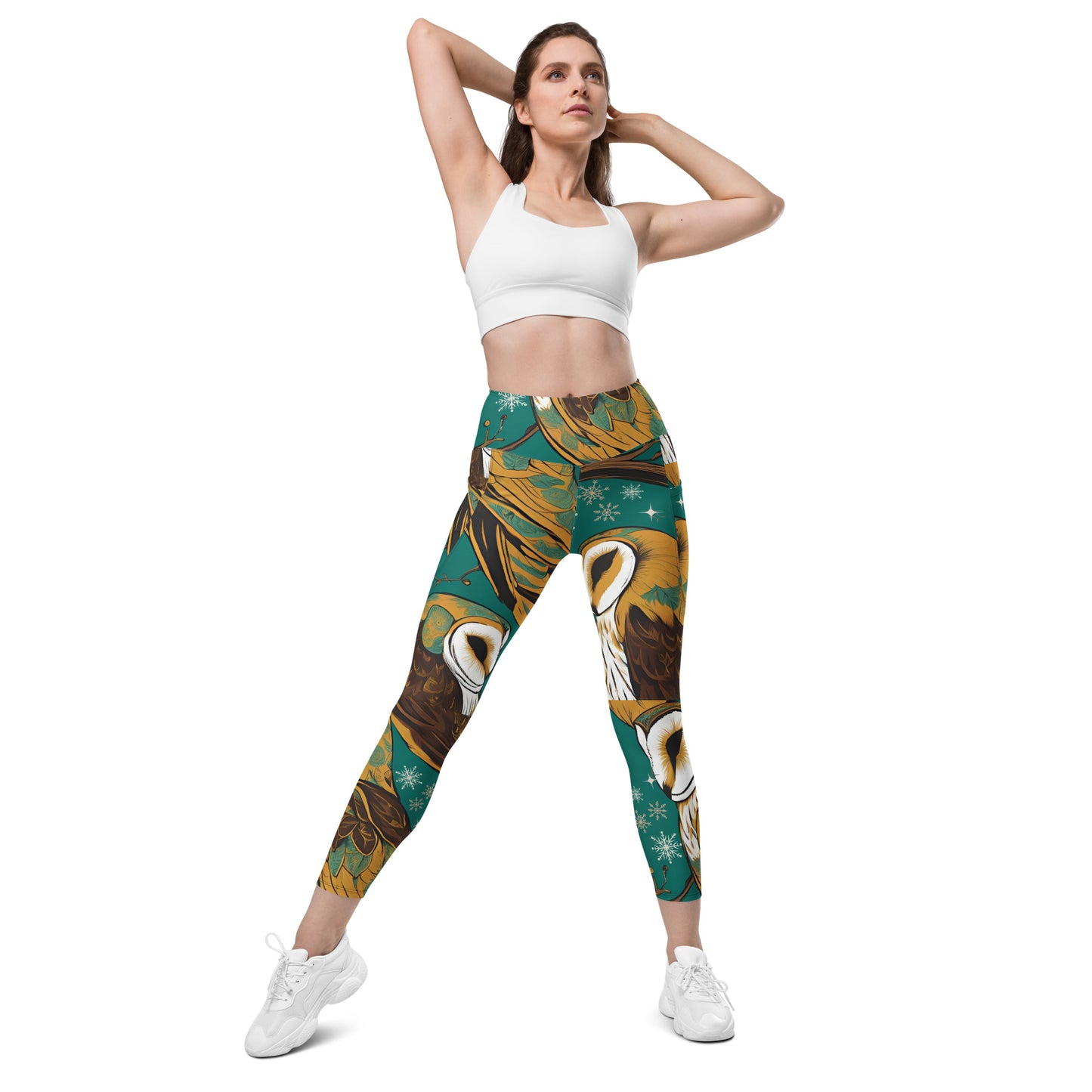 PGP Holiday Pocket Leggings - Frozen Serenade Print | Stylish & Functional