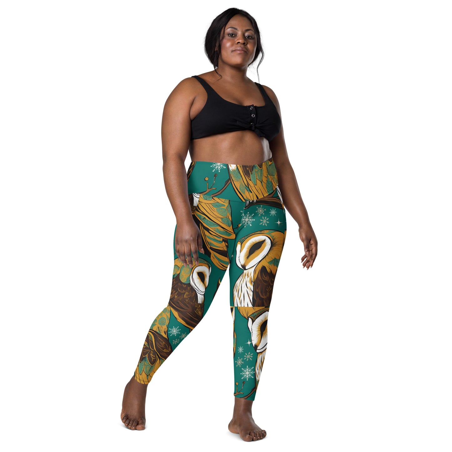PGP Holiday Pocket Leggings - Frozen Serenade Print | Stylish & Functional