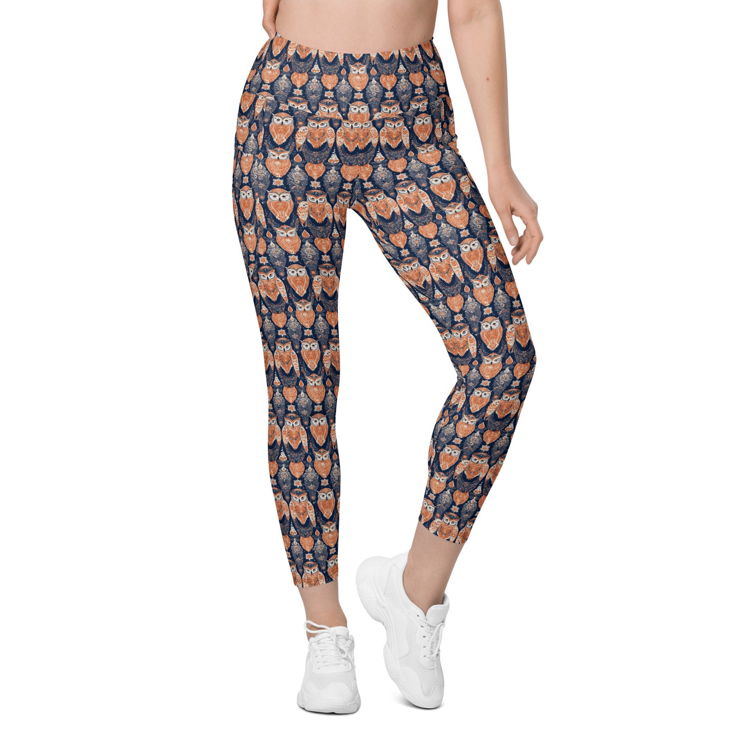 PGP Holiday Pocket Leggings - Ivory Embers Print | Stylish Comfort & Function