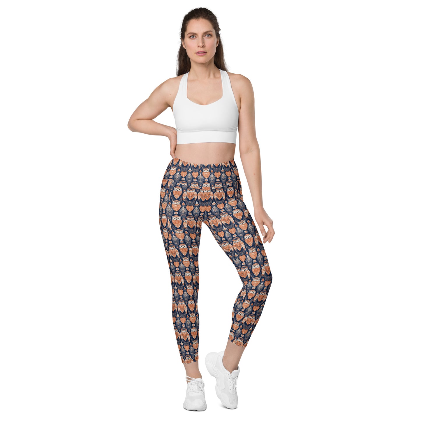 PGP Holiday Pocket Leggings - Ivory Embers Print | Stylish Comfort & Function