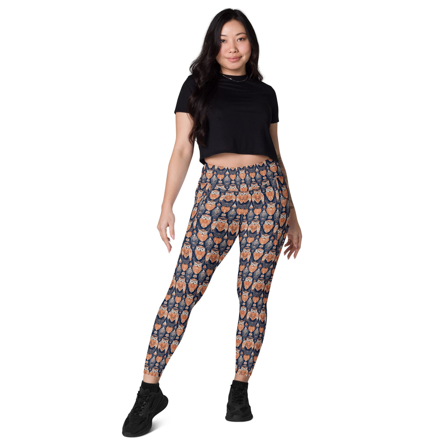 PGP Holiday Pocket Leggings - Ivory Embers Print | Stylish Comfort & Function
