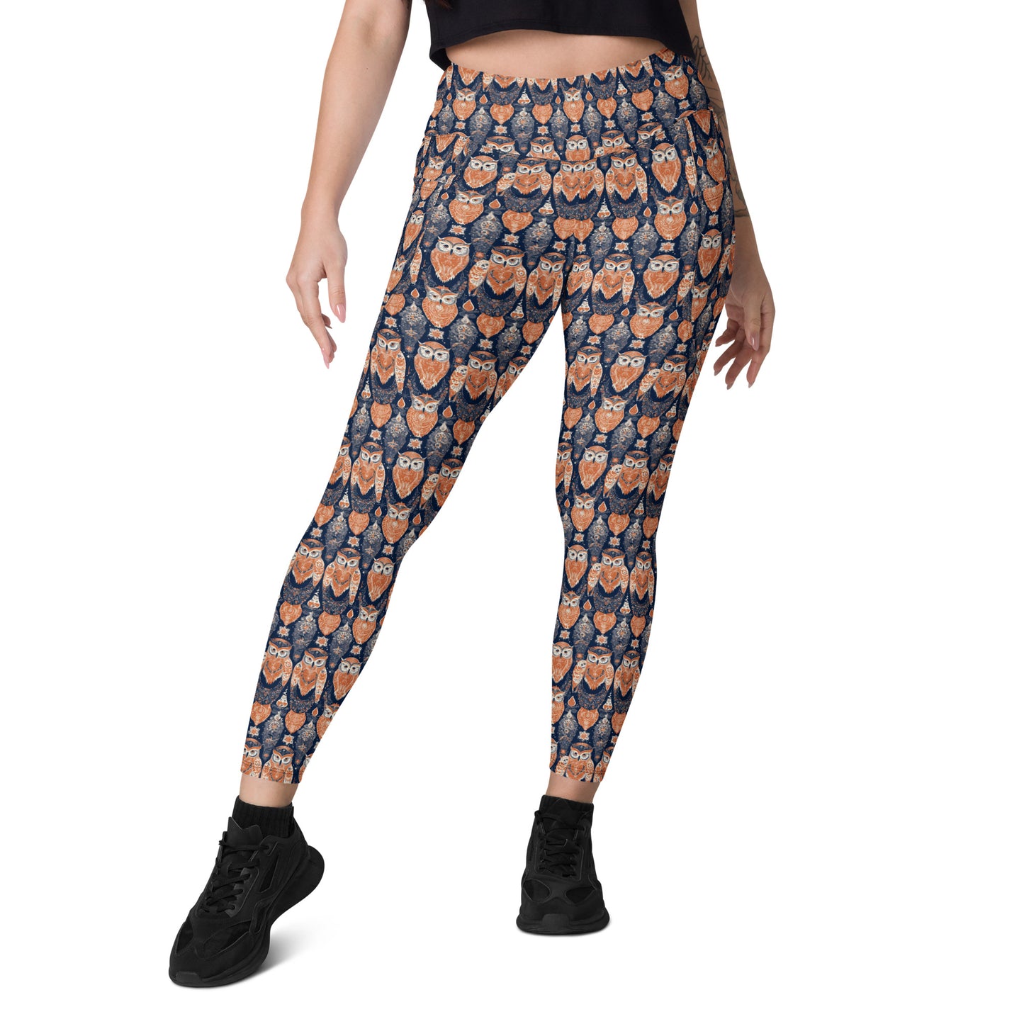 PGP Holiday Pocket Leggings - Ivory Embers Print | Stylish Comfort & Function
