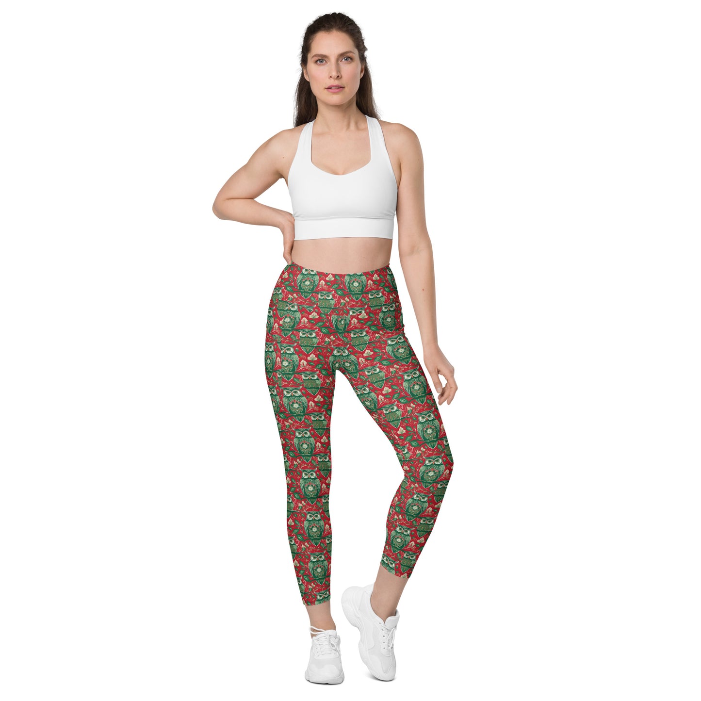 PGP Holiday Winterberry Pocket Leggings - High-Waisted Comfort & Support