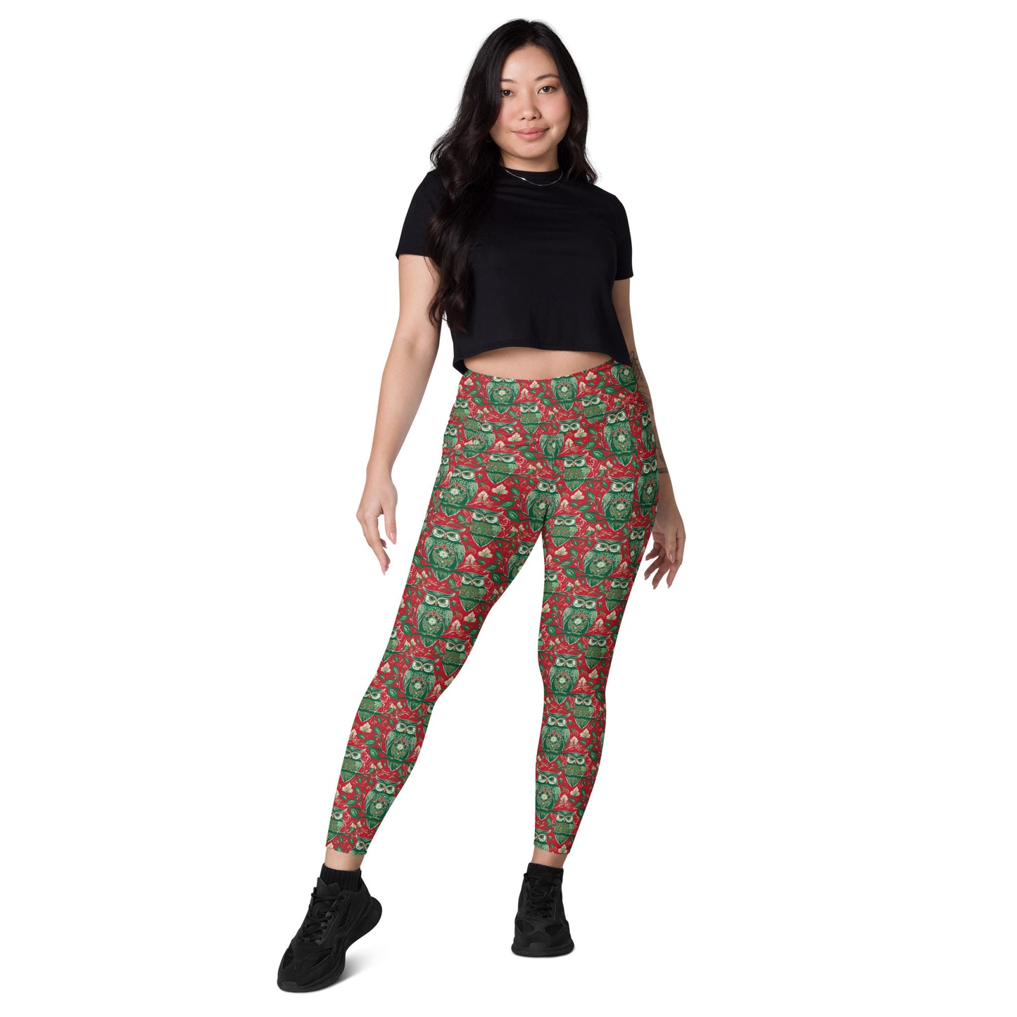 PGP Holiday Winterberry Pocket Leggings - High-Waisted Comfort & Support