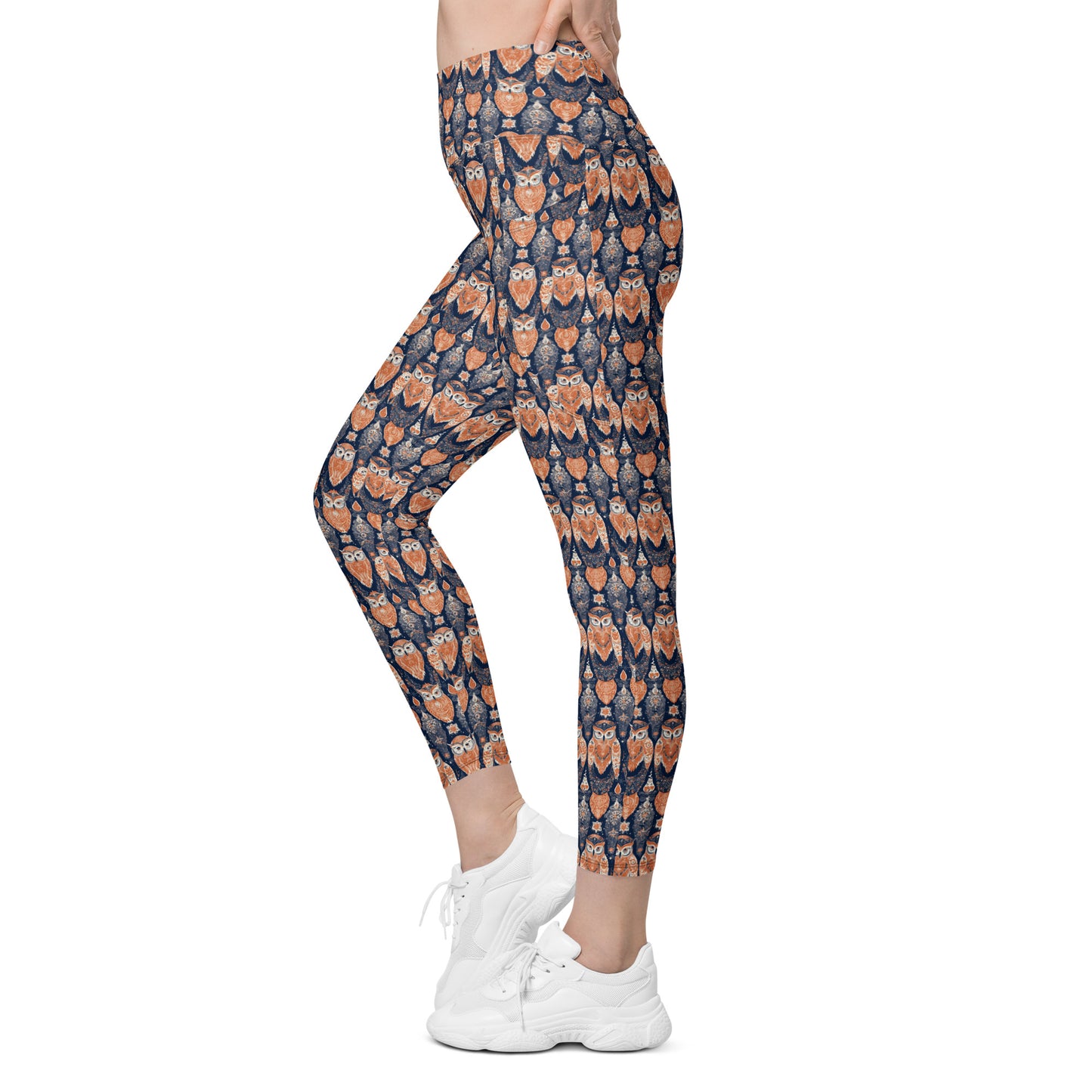 PGP Holiday Pocket Leggings - Ivory Embers Print | Stylish Comfort & Function