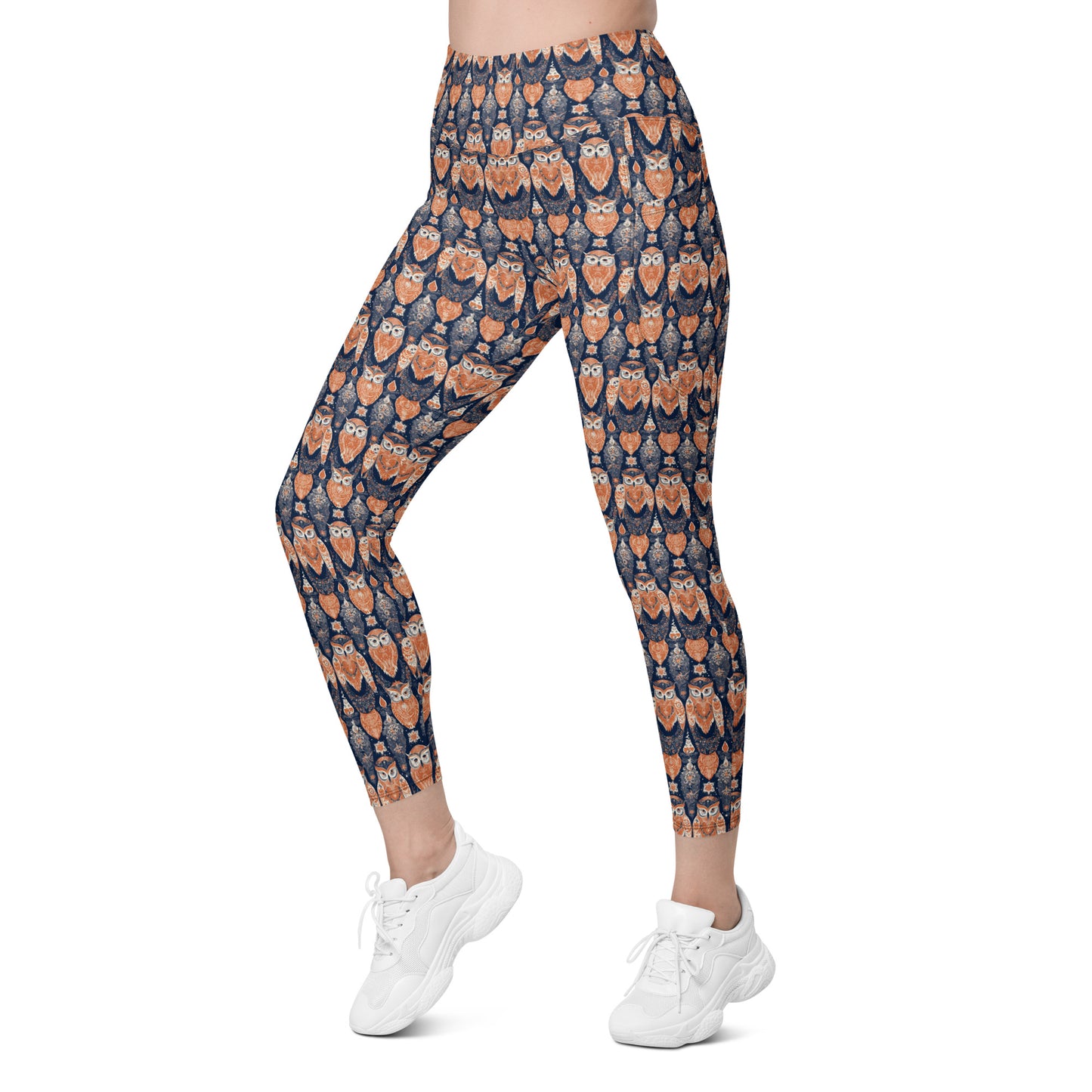 PGP Holiday Pocket Leggings - Ivory Embers Print | Stylish Comfort & Function