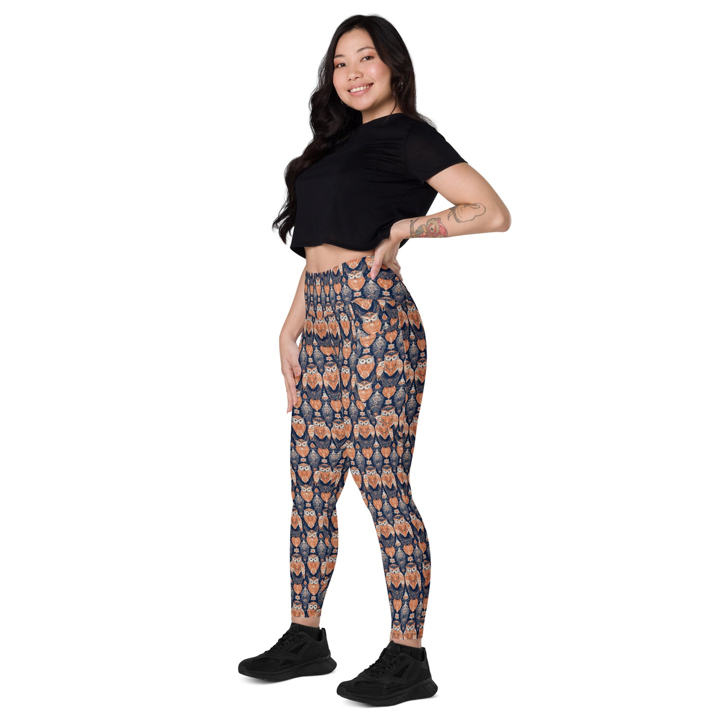 PGP Holiday Pocket Leggings - Ivory Embers Print | Stylish Comfort & Function