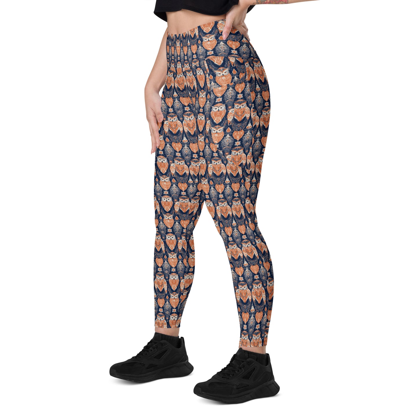 PGP Holiday Pocket Leggings - Ivory Embers Print | Stylish Comfort & Function