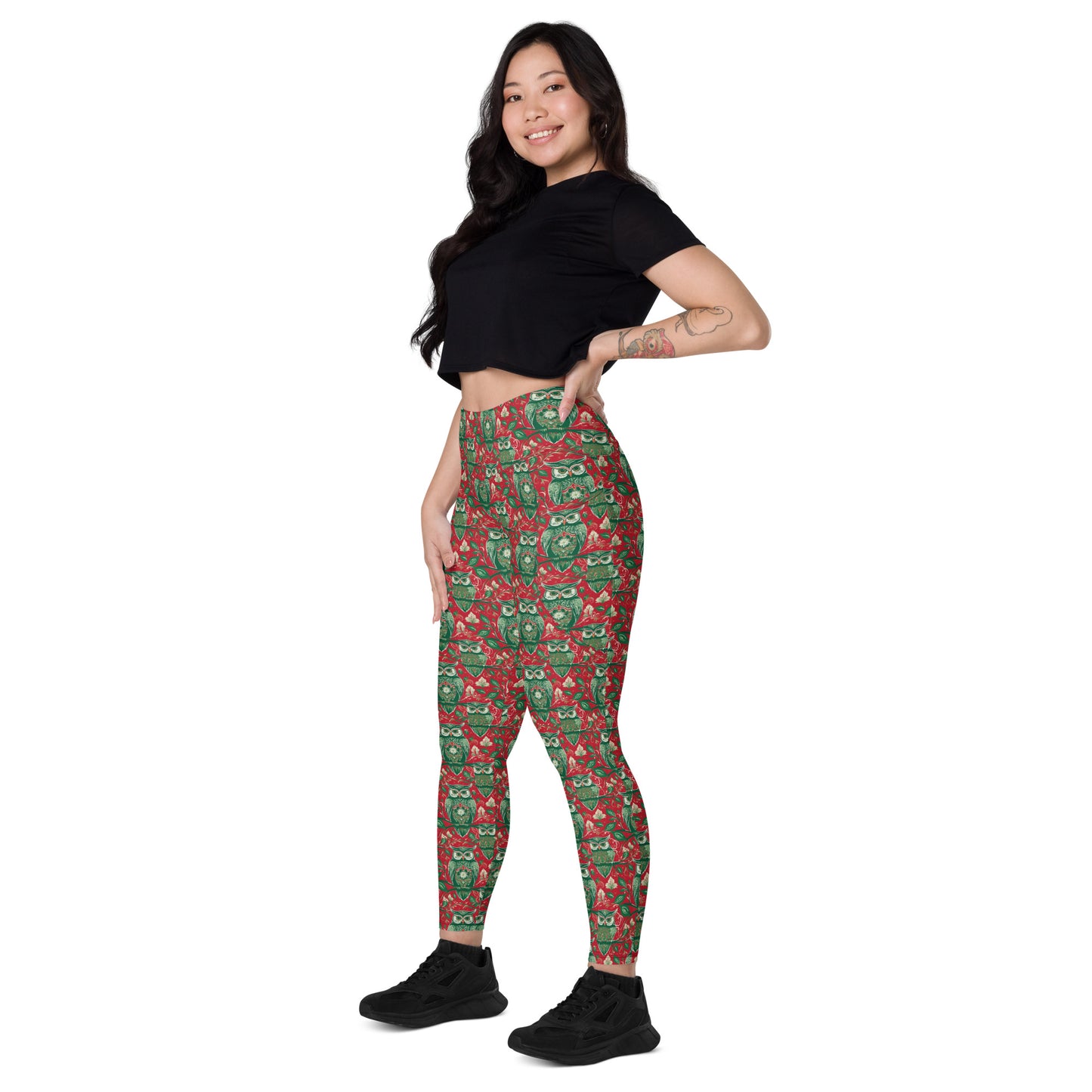 PGP Holiday Winterberry Pocket Leggings - High-Waisted Comfort & Support