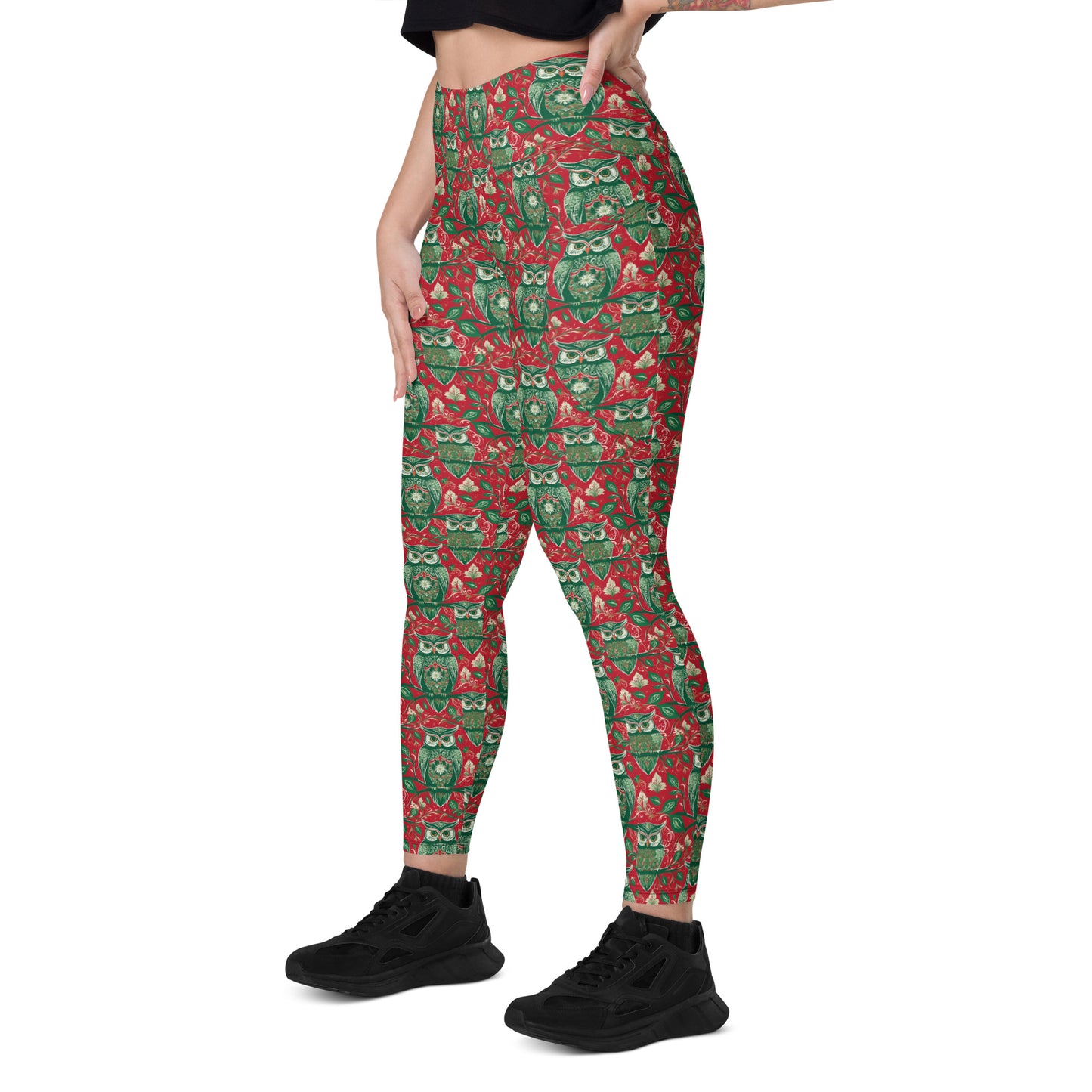 PGP Holiday Winterberry Pocket Leggings - High-Waisted Comfort & Support