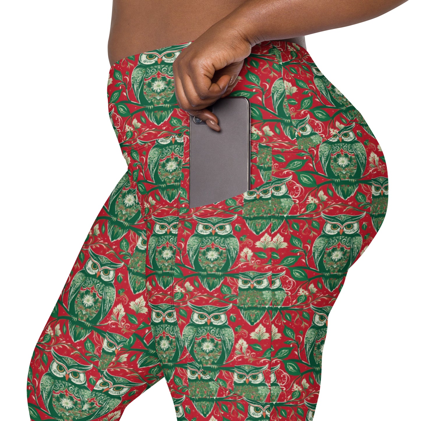 PGP Holiday Winterberry Pocket Leggings - High-Waisted Comfort & Support
