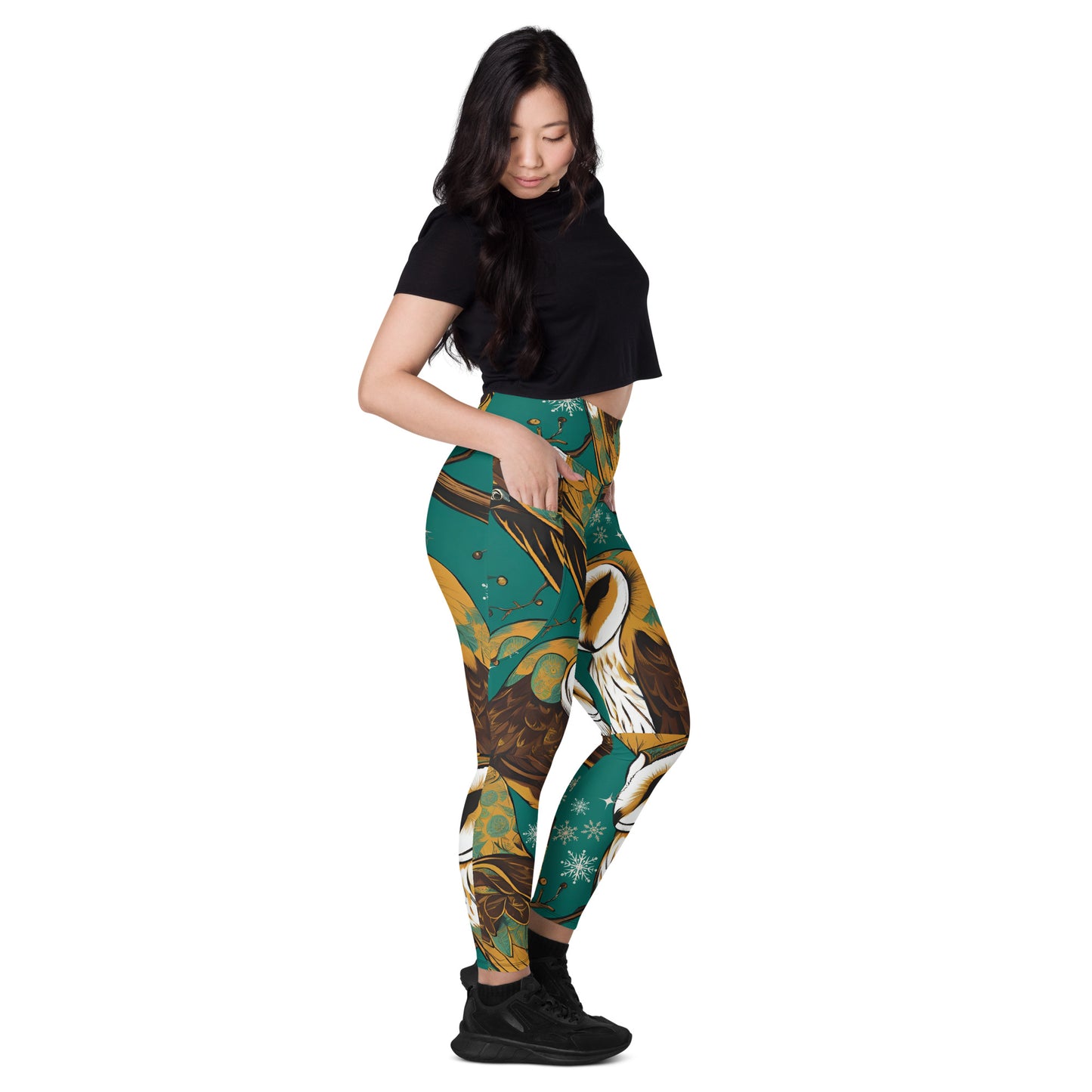 PGP Holiday Pocket Leggings - Frozen Serenade Print | Stylish & Functional