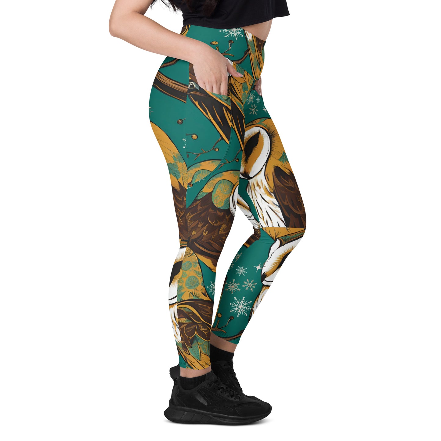 PGP Holiday Pocket Leggings - Frozen Serenade Print | Stylish & Functional