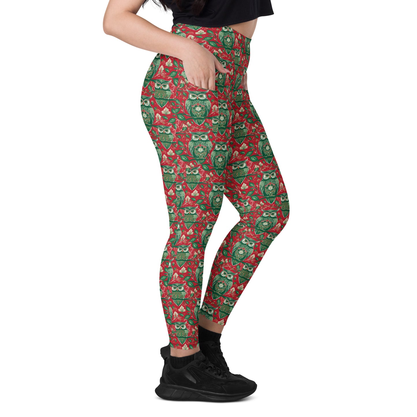 PGP Holiday Winterberry Pocket Leggings - High-Waisted Comfort & Support