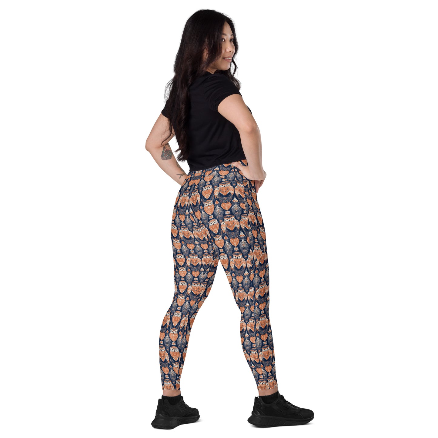 PGP Holiday Pocket Leggings - Ivory Embers Print | Stylish Comfort & Function