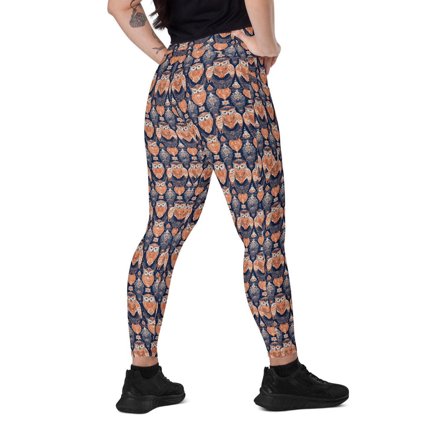 PGP Holiday Pocket Leggings - Ivory Embers Print | Stylish Comfort & Function
