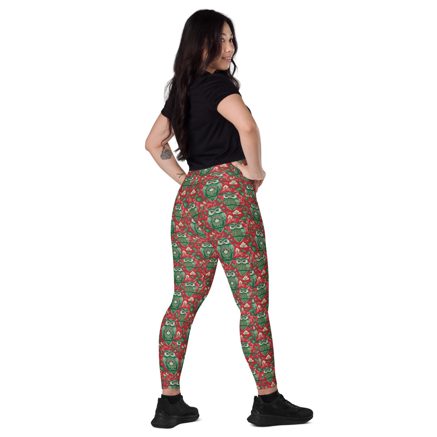 PGP Holiday Winterberry Pocket Leggings - High-Waisted Comfort & Support