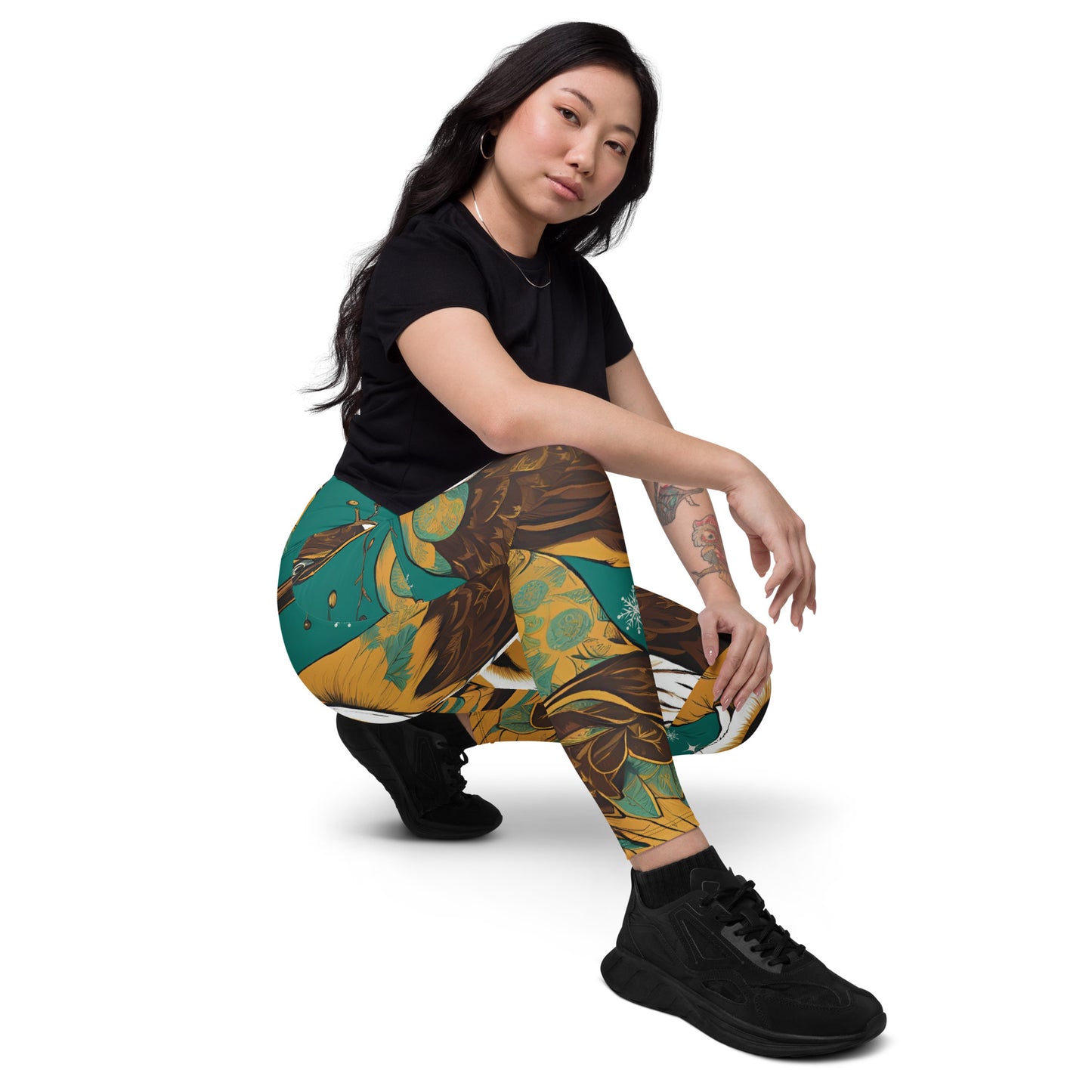 PGP Holiday Pocket Leggings - Frozen Serenade Print | Stylish & Functional
