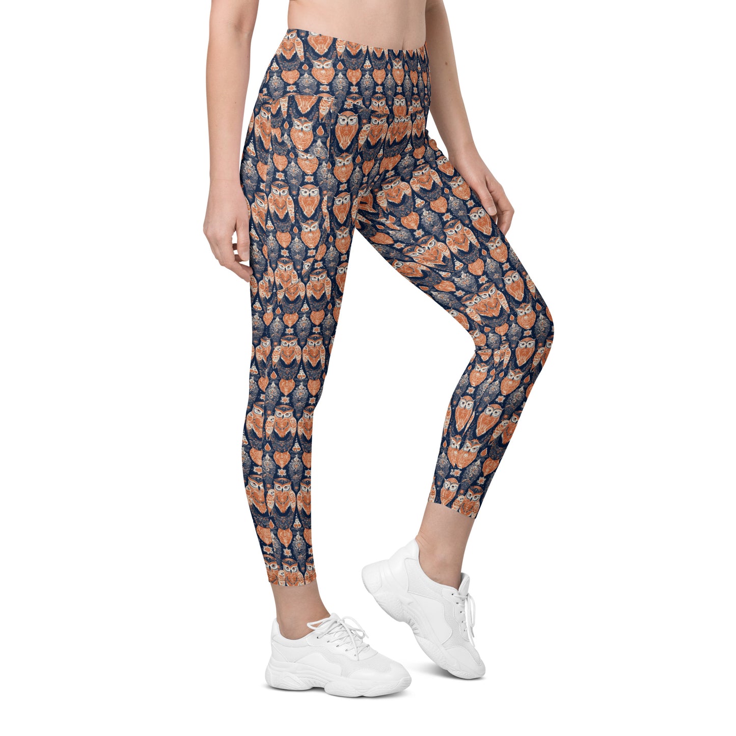 PGP Holiday Pocket Leggings - Ivory Embers Print | Stylish Comfort & Function