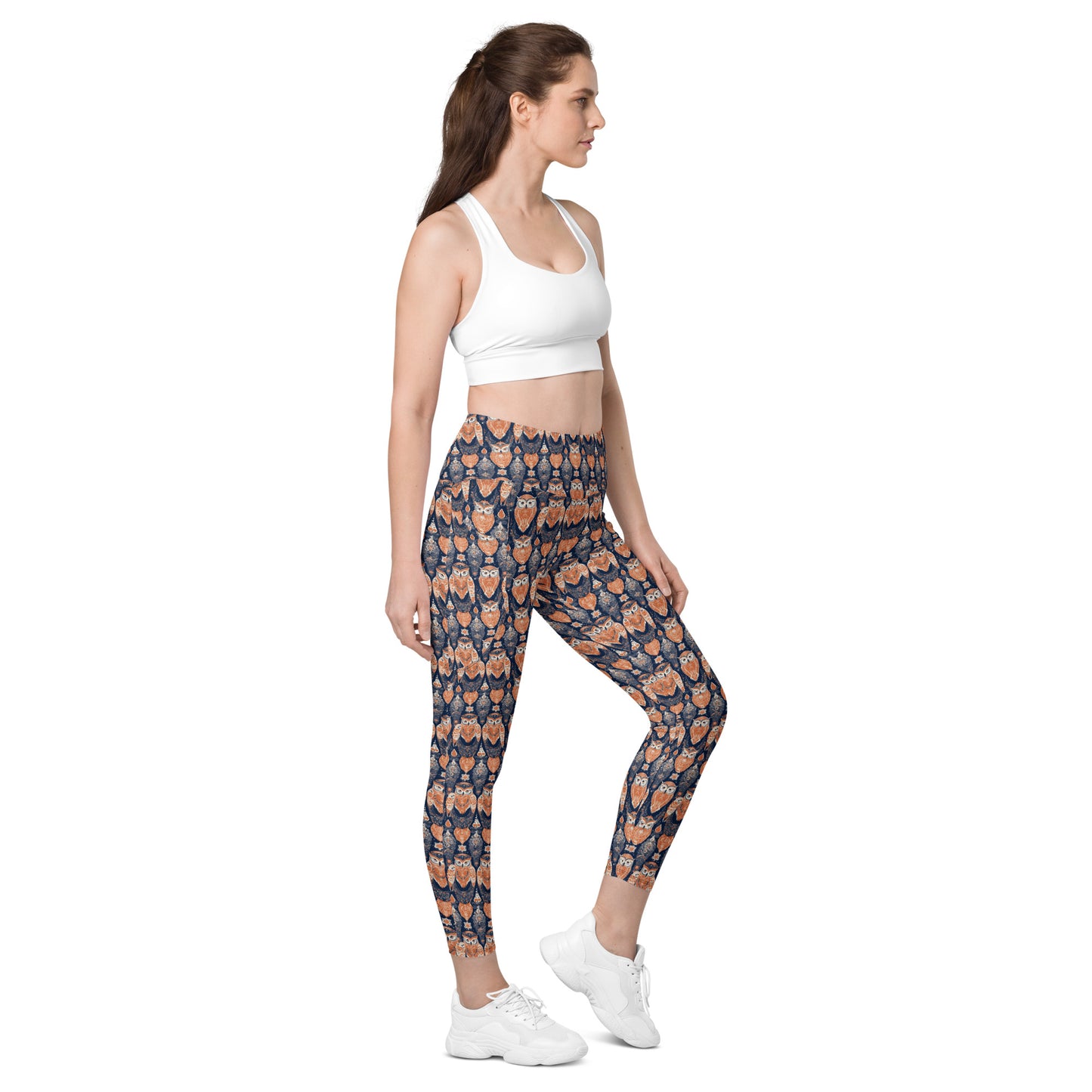 PGP Holiday Pocket Leggings - Ivory Embers Print | Stylish Comfort & Function
