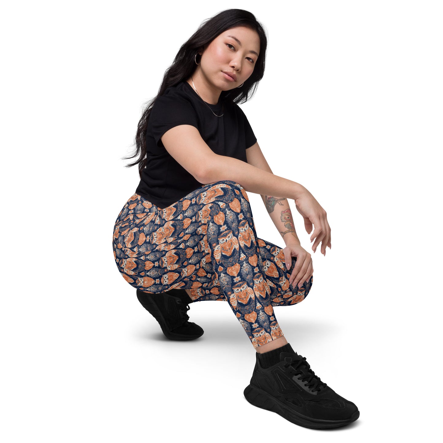 PGP Holiday Pocket Leggings - Ivory Embers Print | Stylish Comfort & Function