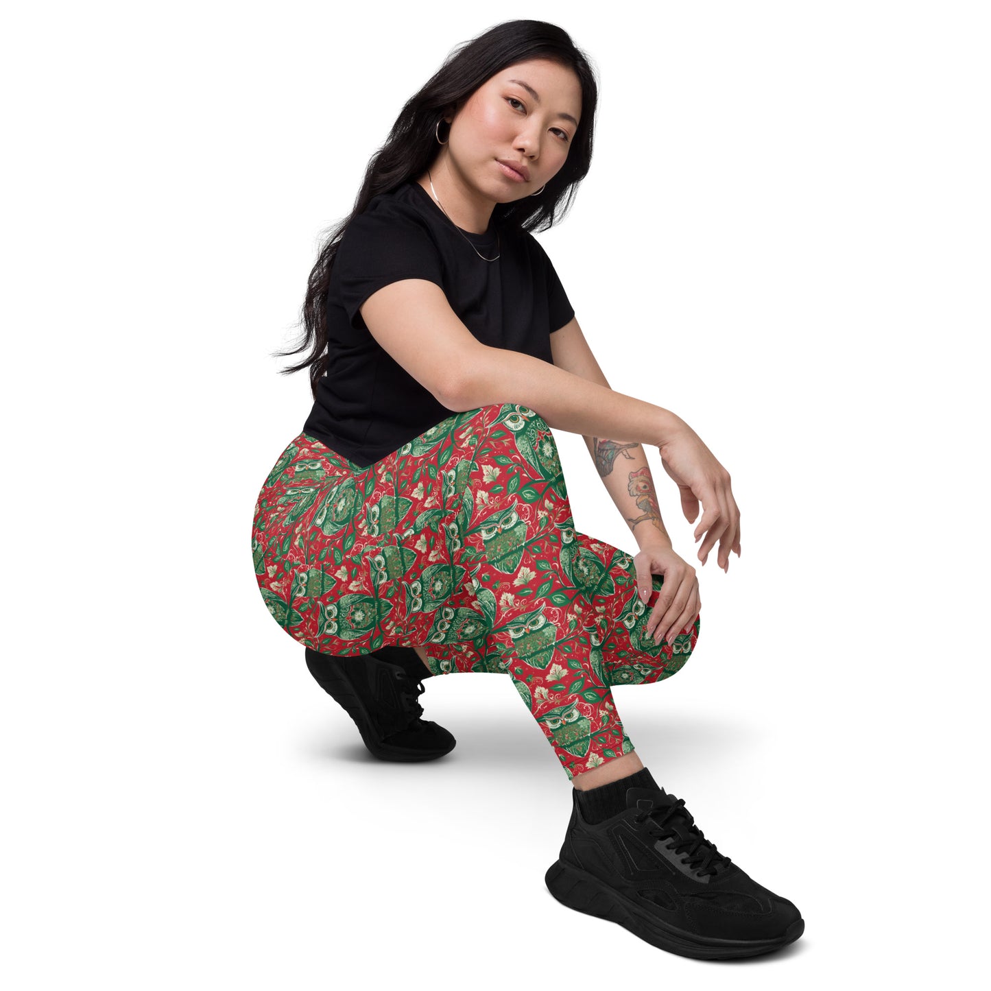 PGP Holiday Winterberry Pocket Leggings - High-Waisted Comfort & Support