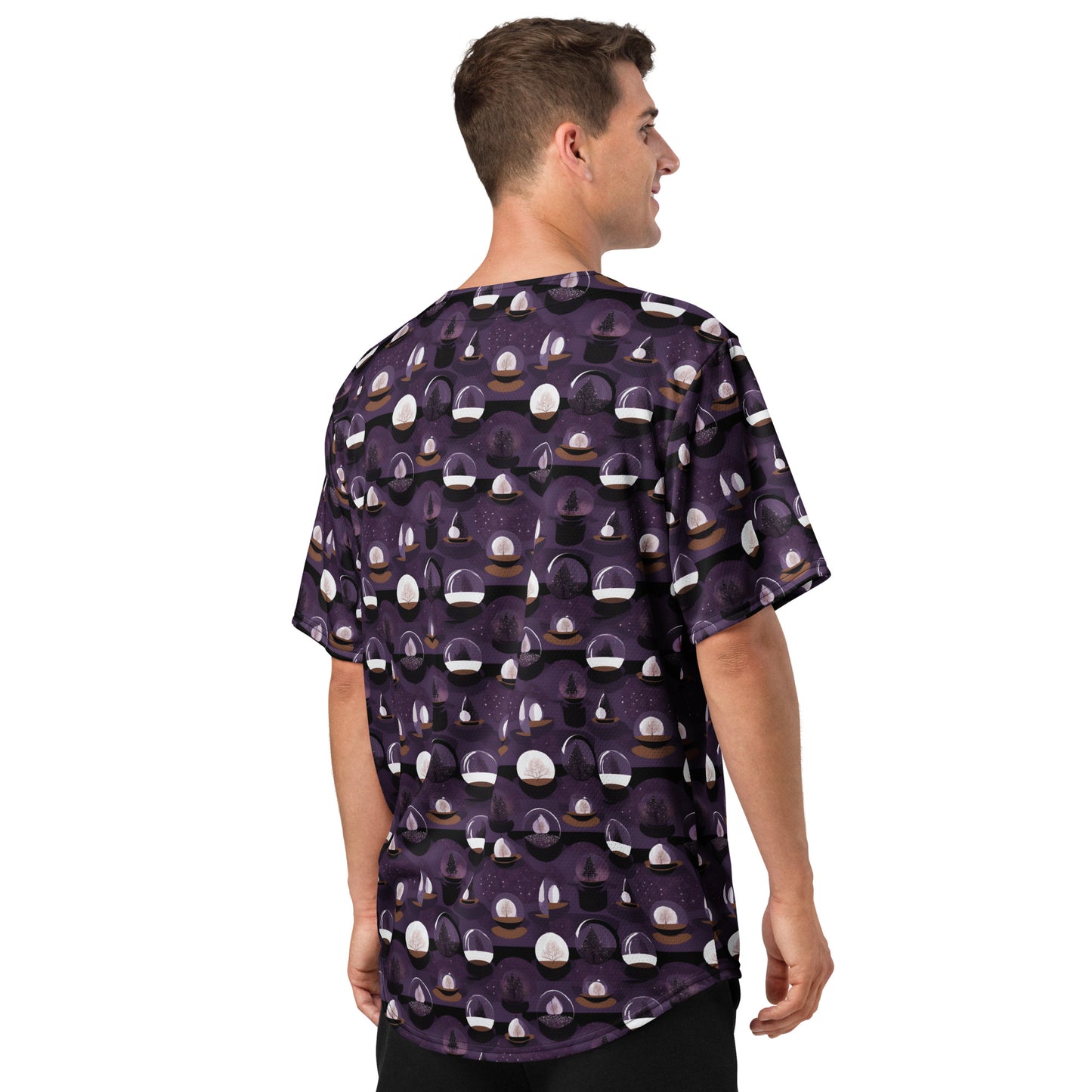 PGP Holiday Twilighted Unisex Baseball Jersey - Mid-Century Modern Inspired Print | Eco-Friendly & Comfortable