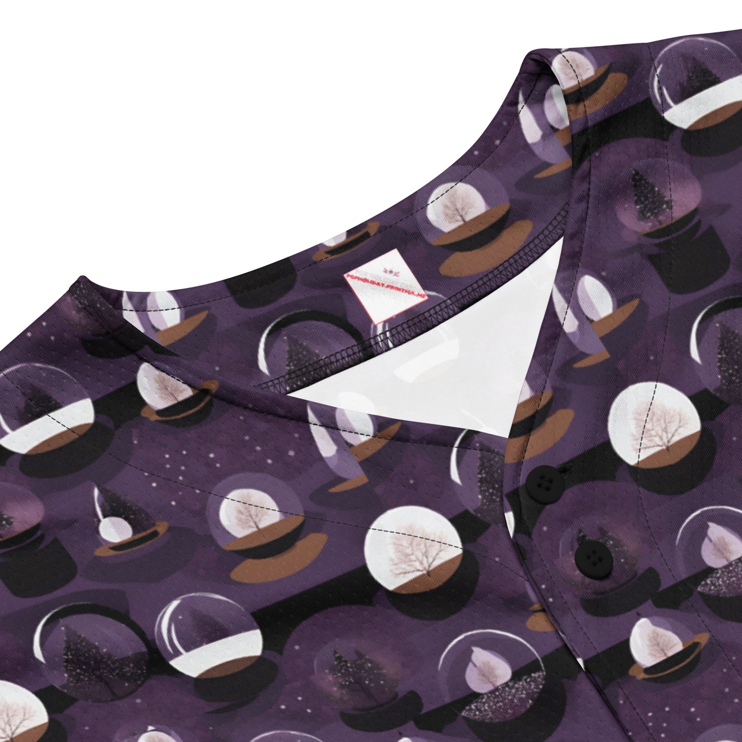 PGP Holiday Twilighted Unisex Baseball Jersey - Mid-Century Modern Inspired Print | Eco-Friendly & Comfortable