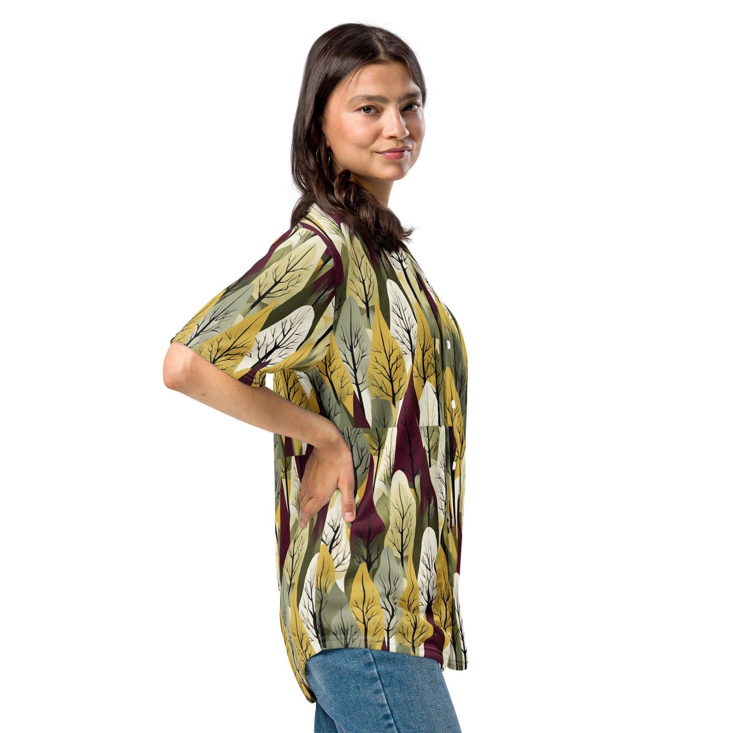 PGP Holiday First Snow Unisex Baseball Jersey - Mid-Century Modern Inspired Print | Eco-Friendly & Comfortable