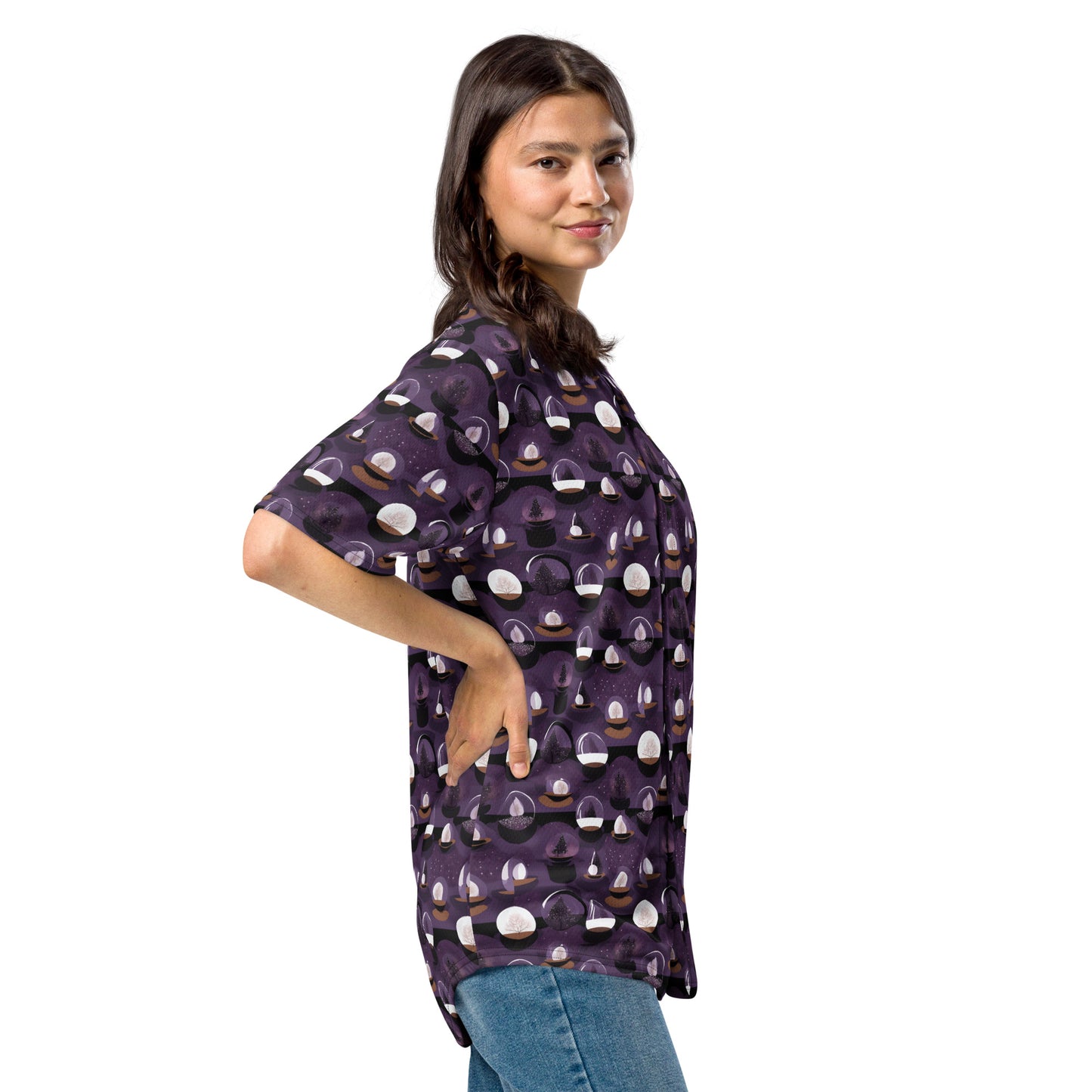 PGP Holiday Twilighted Unisex Baseball Jersey - Mid-Century Modern Inspired Print | Eco-Friendly & Comfortable