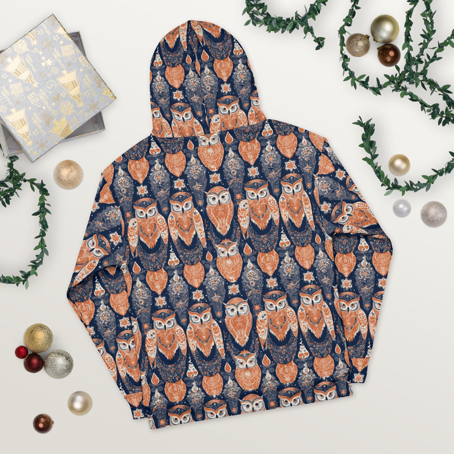 PGP Holiday Unisex Hoodie - Ivory Embers Print | Soft, Cozy & Stylish