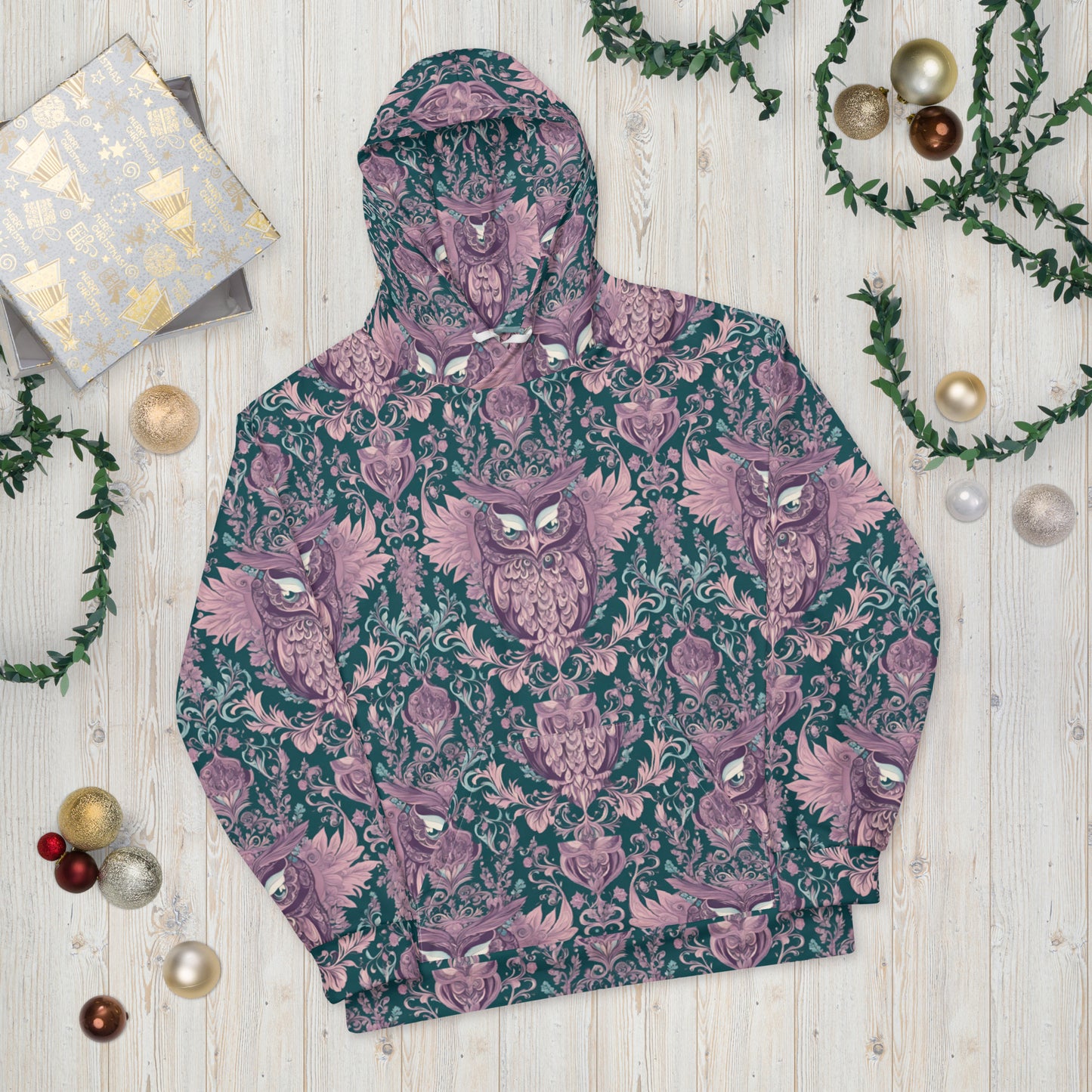 PGP Holiday Unisex Hoodie - Echoes of Elegance Print | Cozy & Timeless Style