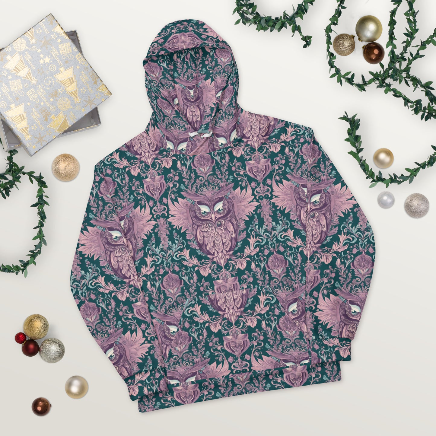 PGP Holiday Unisex Hoodie - Echoes of Elegance Print | Cozy & Timeless Style