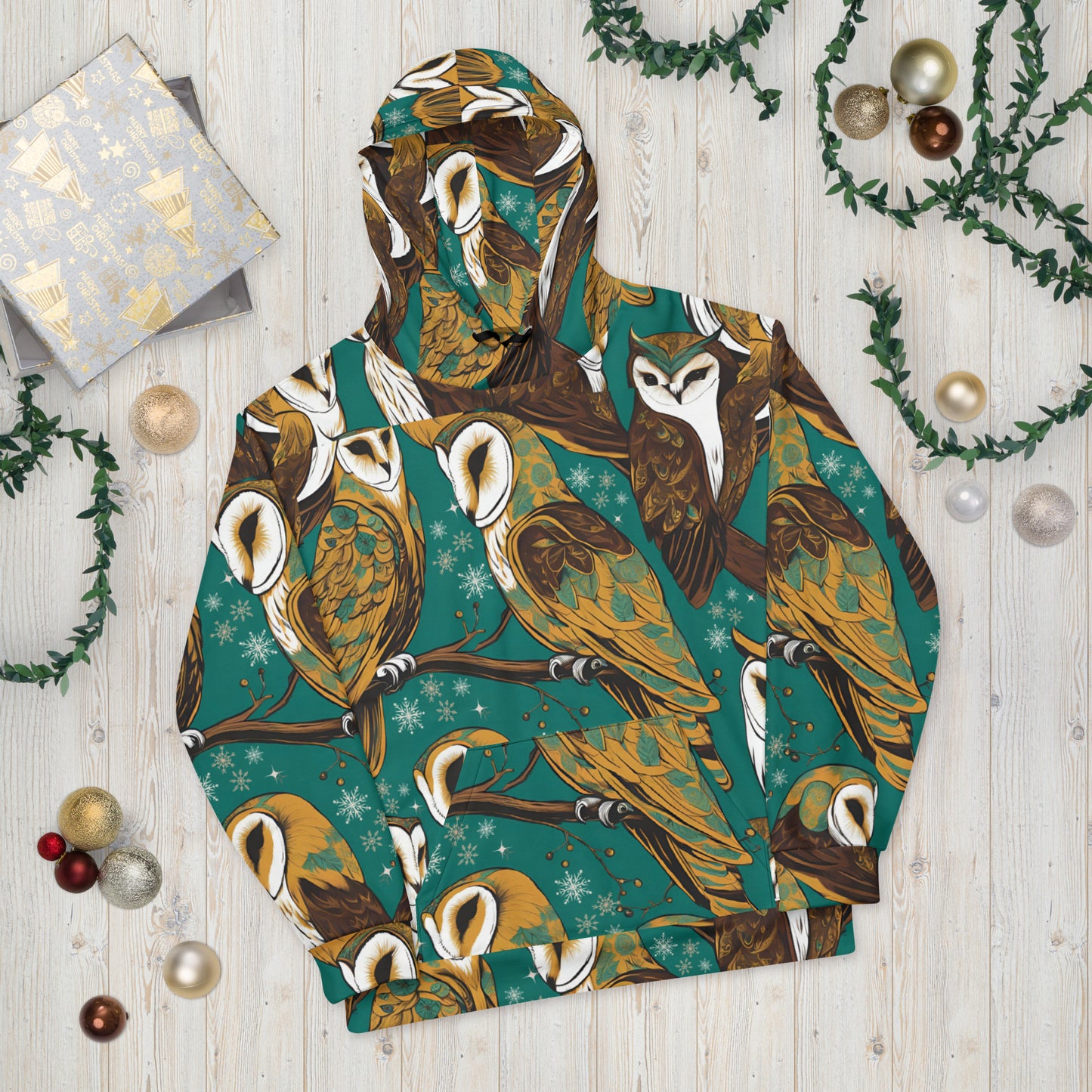 PGP Holiday Unisex Hoodie - Frozen Serenade Print | Soft, Cozy & Stylish