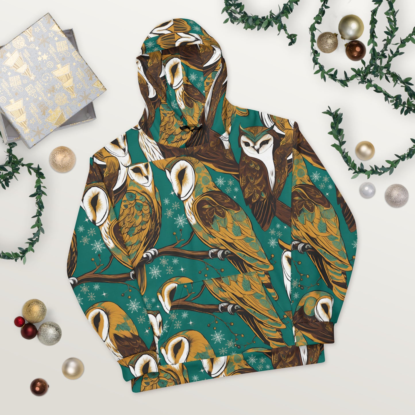 PGP Holiday Unisex Hoodie - Frozen Serenade Print | Soft, Cozy & Stylish