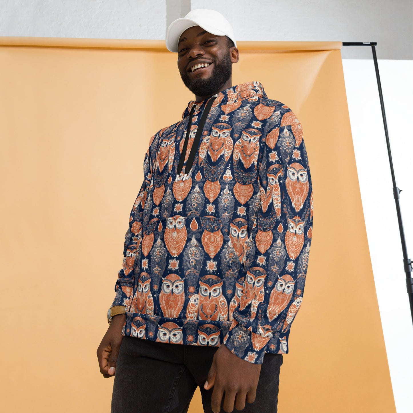 PGP Holiday Unisex Hoodie - Ivory Embers Print | Soft, Cozy & Stylish